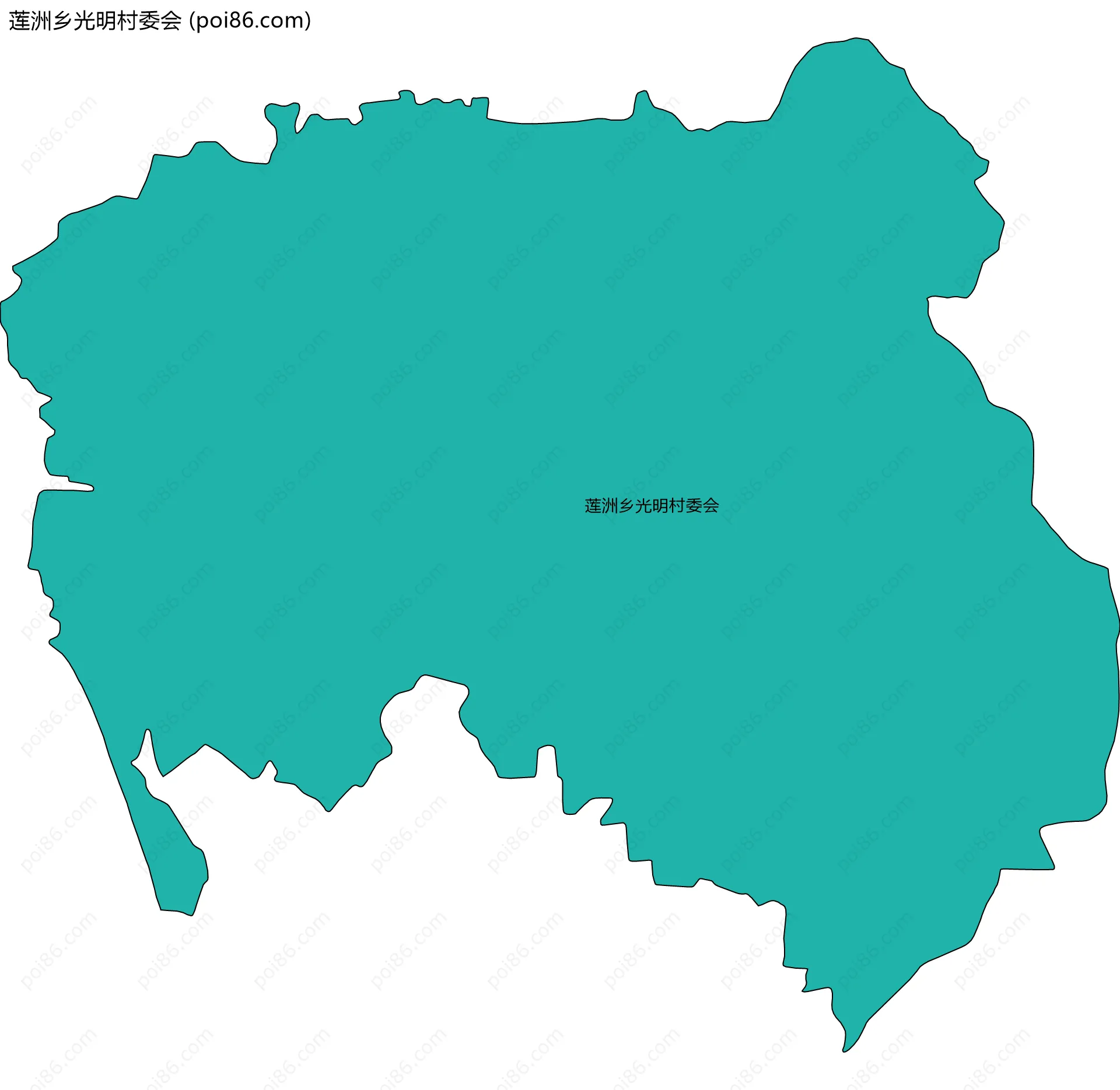 莲洲乡光明村委会边界地图