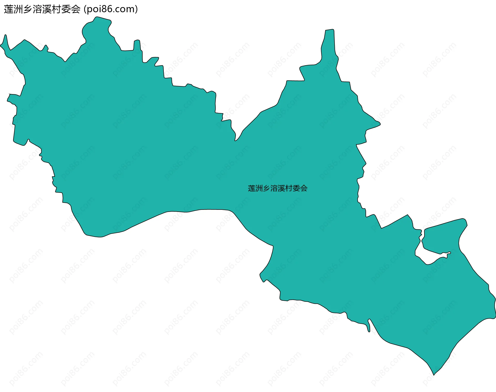 莲洲乡溶溪村委会边界地图