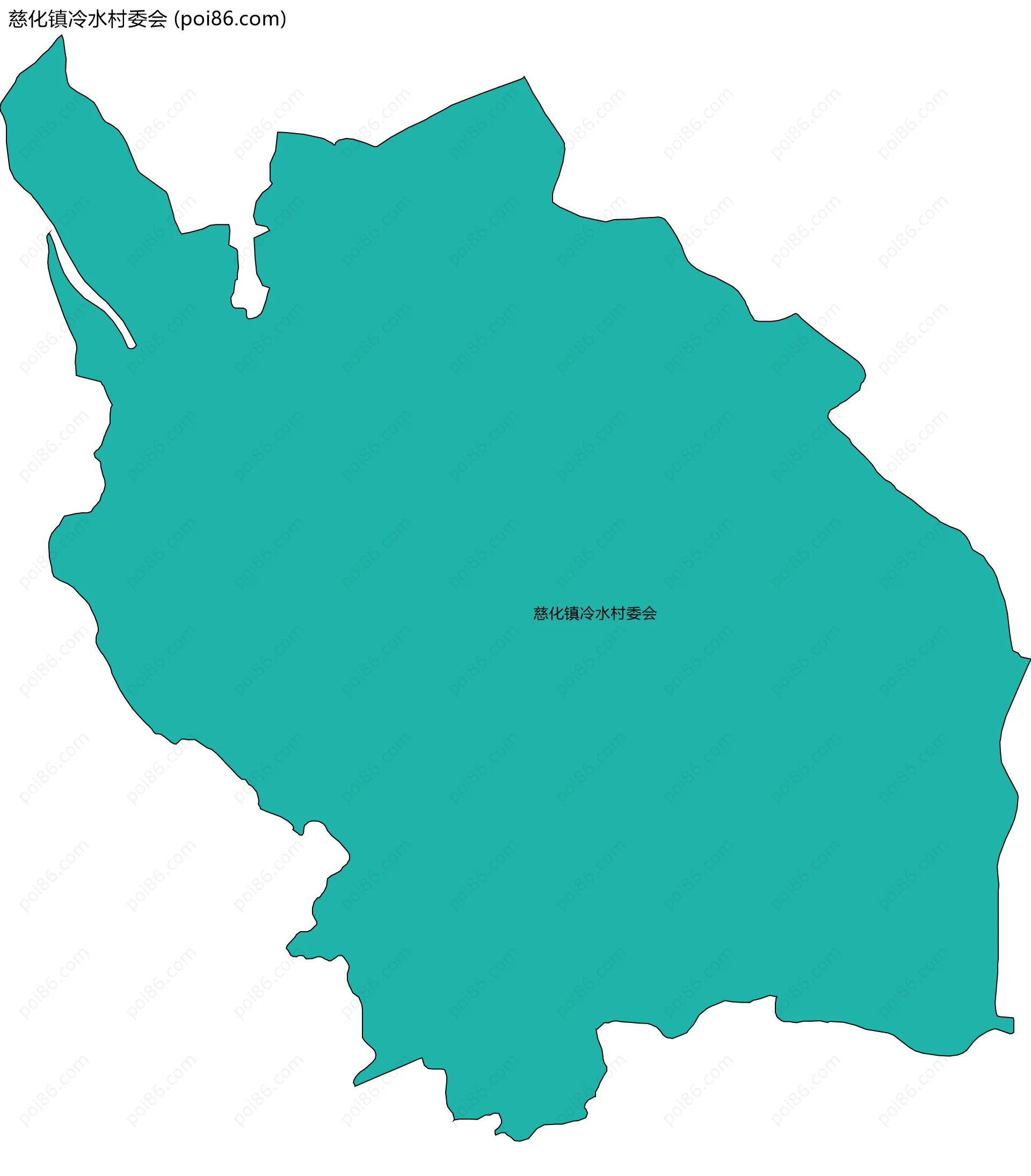 慈化镇冷水村委会边界地图