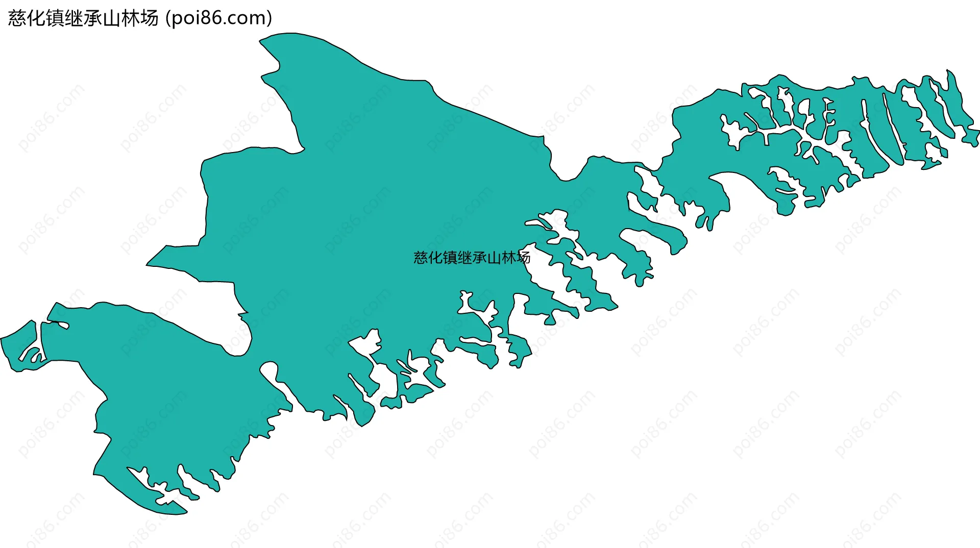 慈化镇继承山林场边界地图