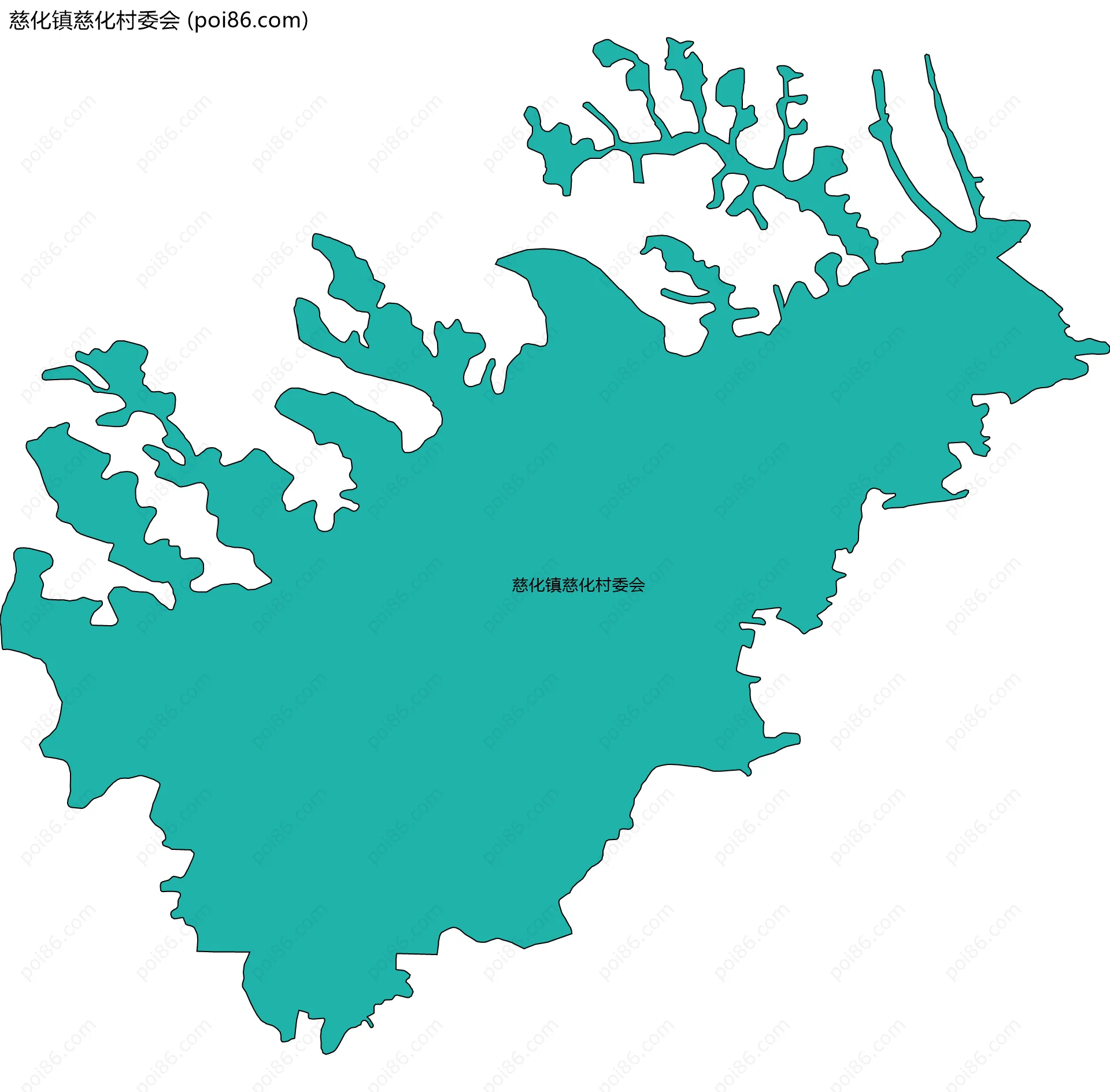 慈化镇慈化村委会边界地图