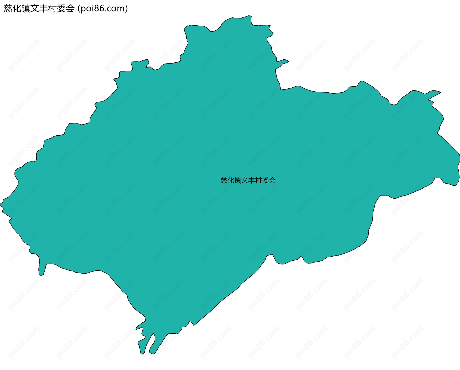 慈化镇文丰村委会边界地图