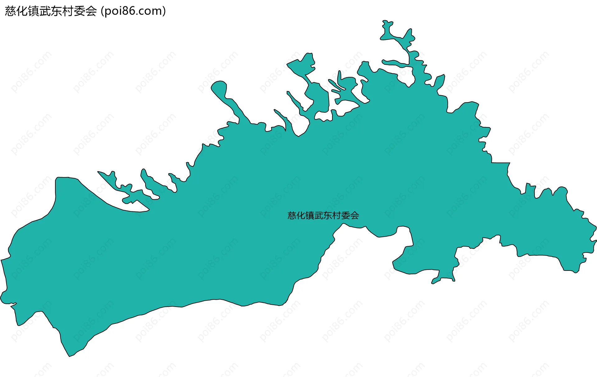 慈化镇武东村委会边界地图