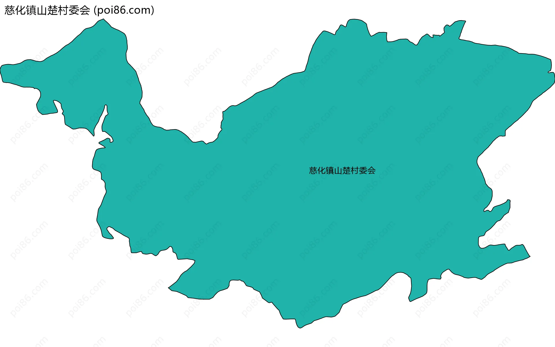 慈化镇山楚村委会边界地图