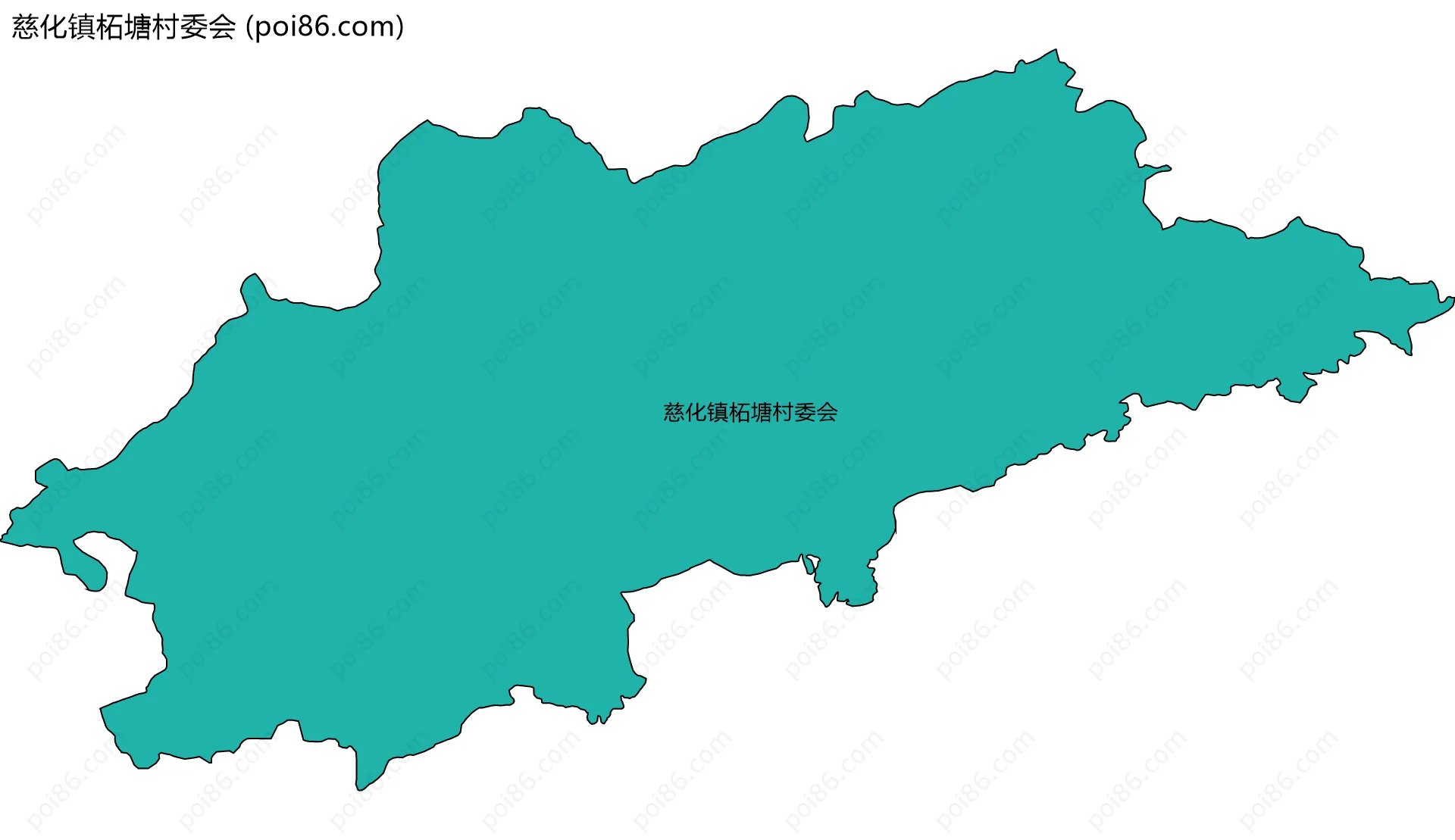 慈化镇柘塘村委会边界地图