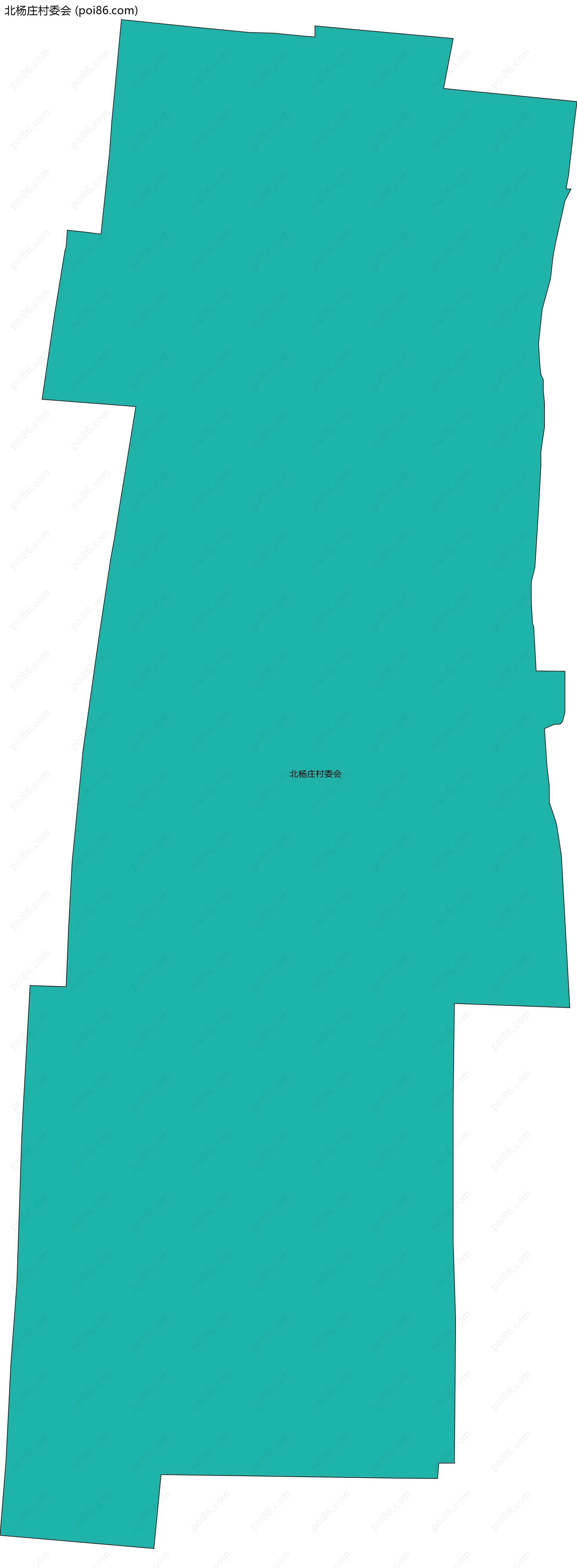 北杨庄村委会边界地图