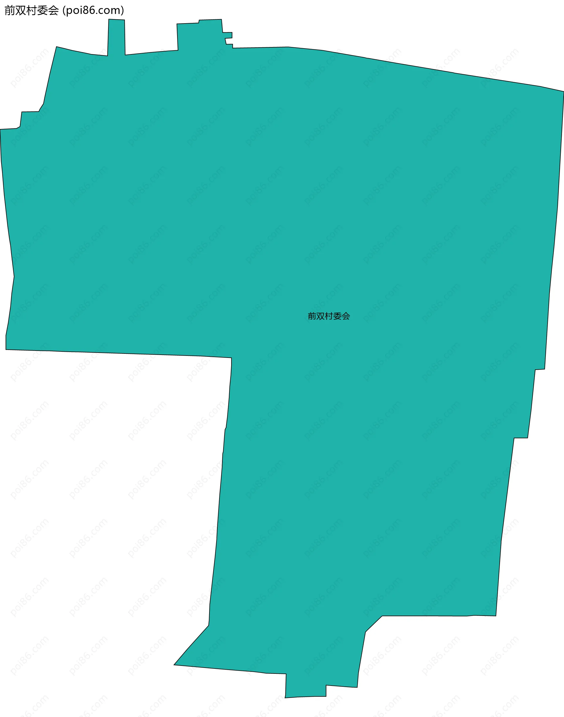 前双村委会边界地图