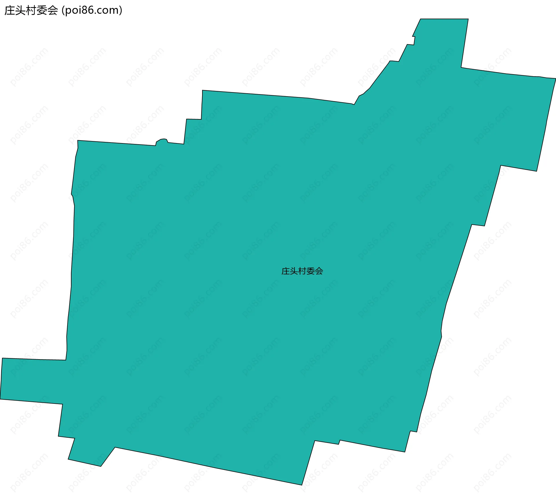 庄头村委会边界地图