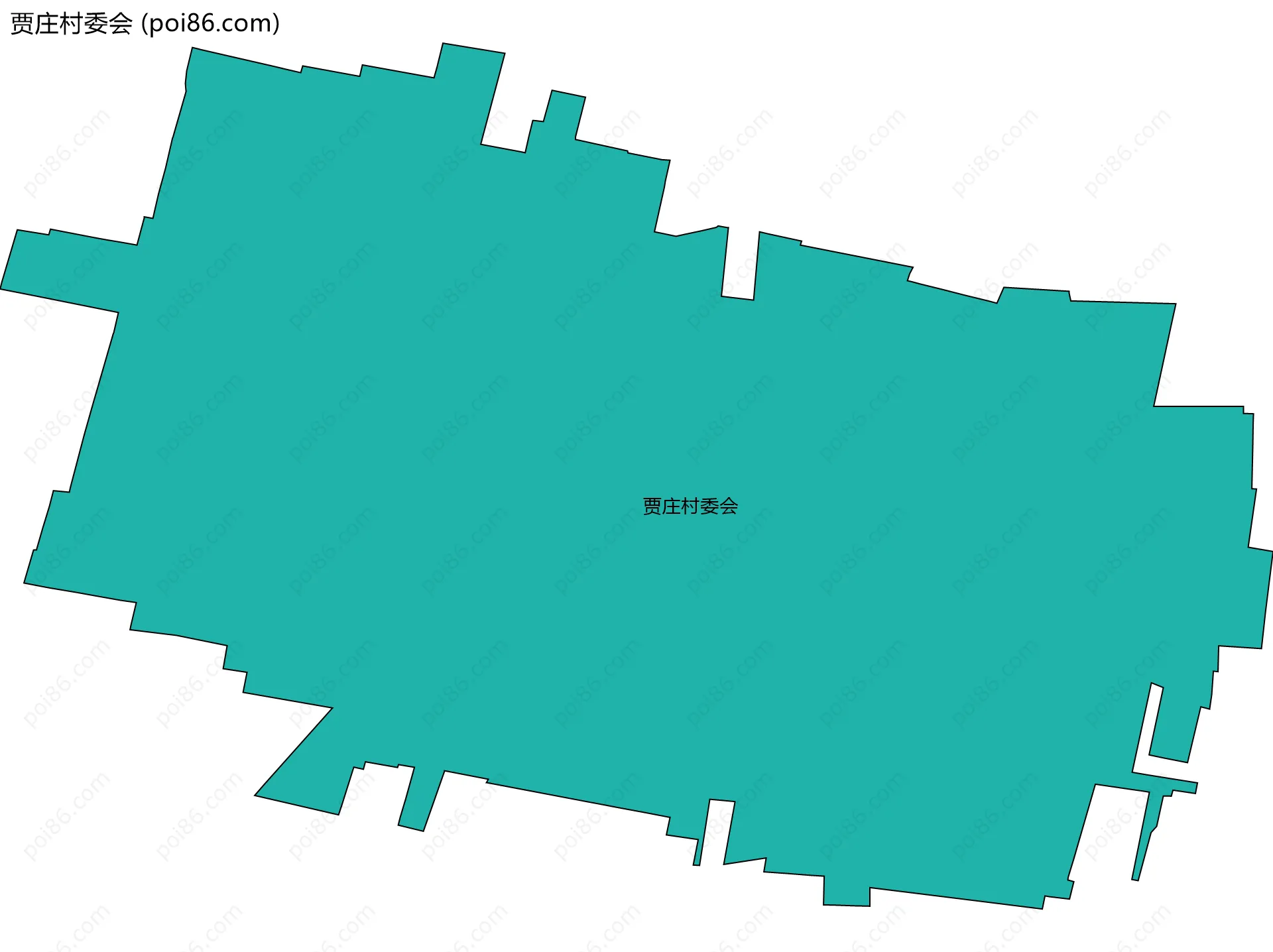 贾庄村委会边界地图