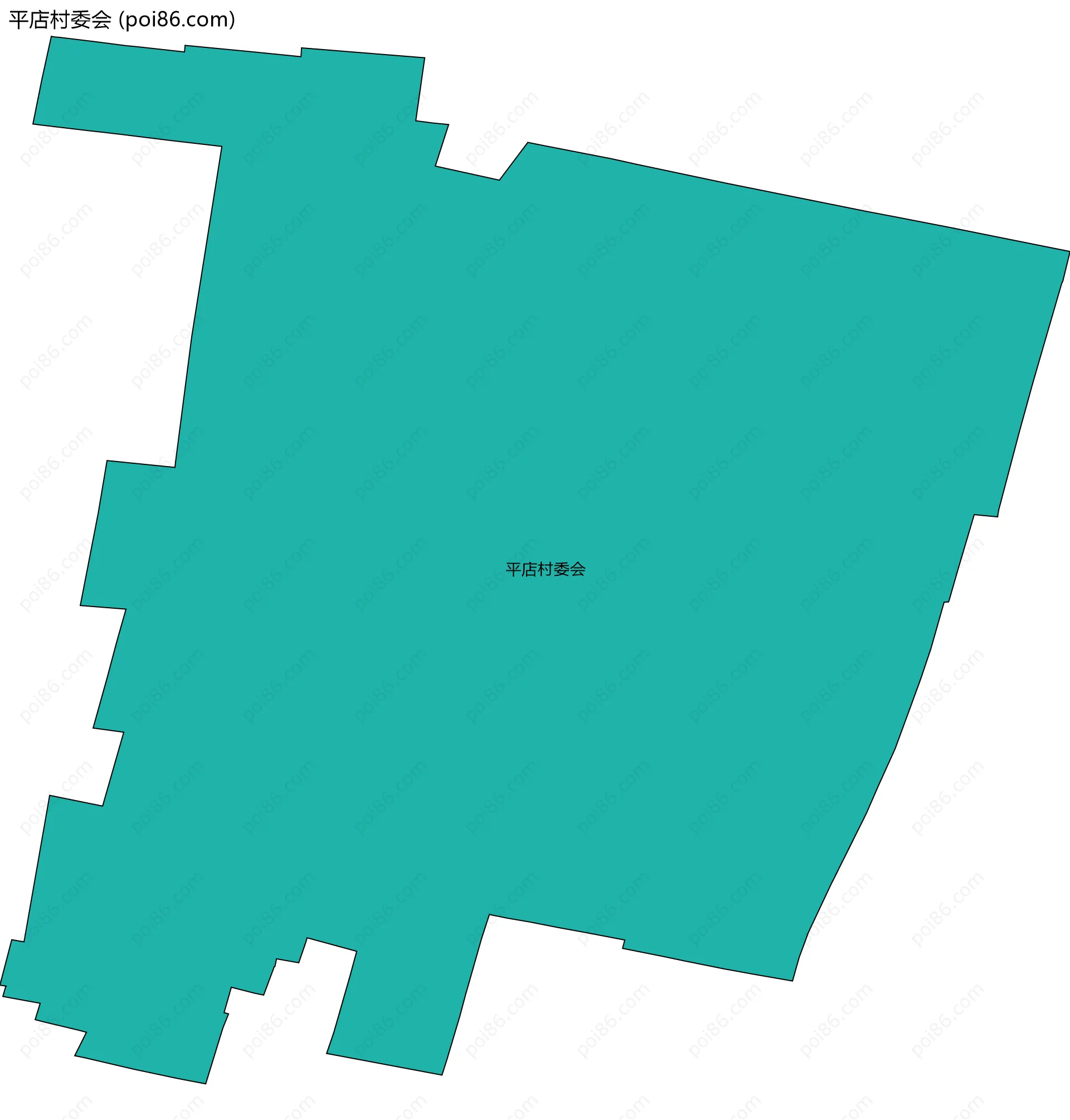 平店村委会边界地图