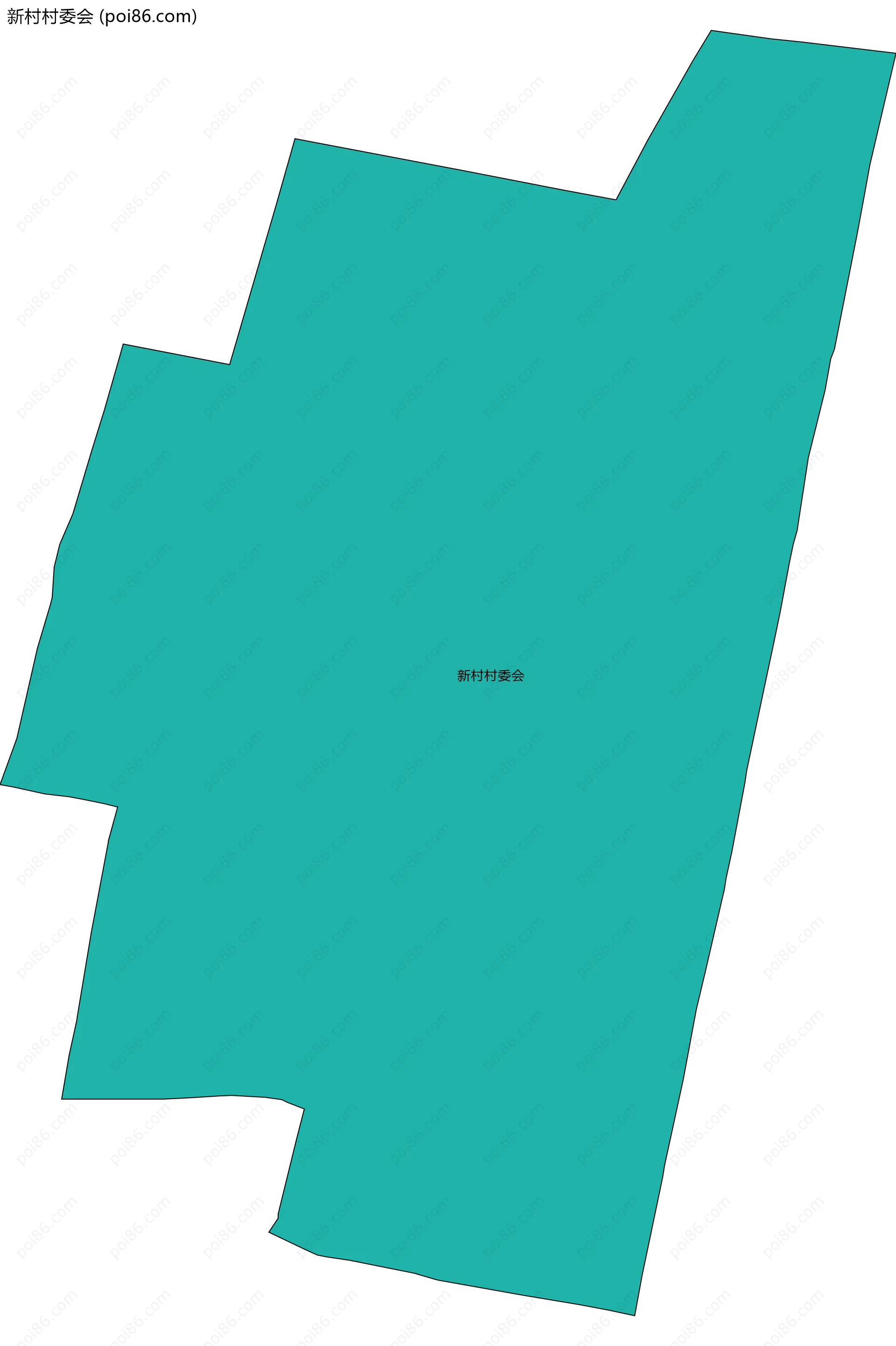 新村村委会边界地图