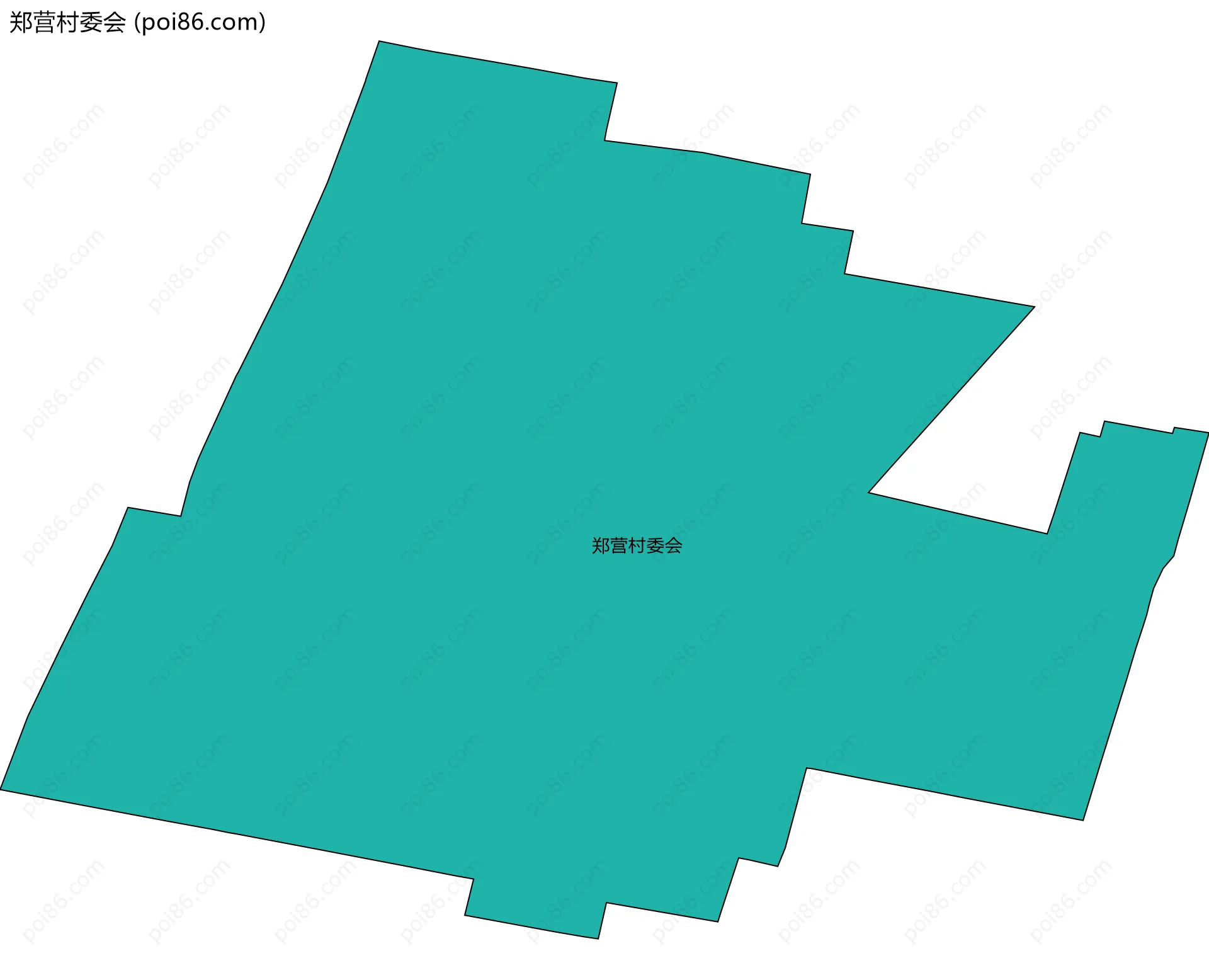 郑营村委会边界地图