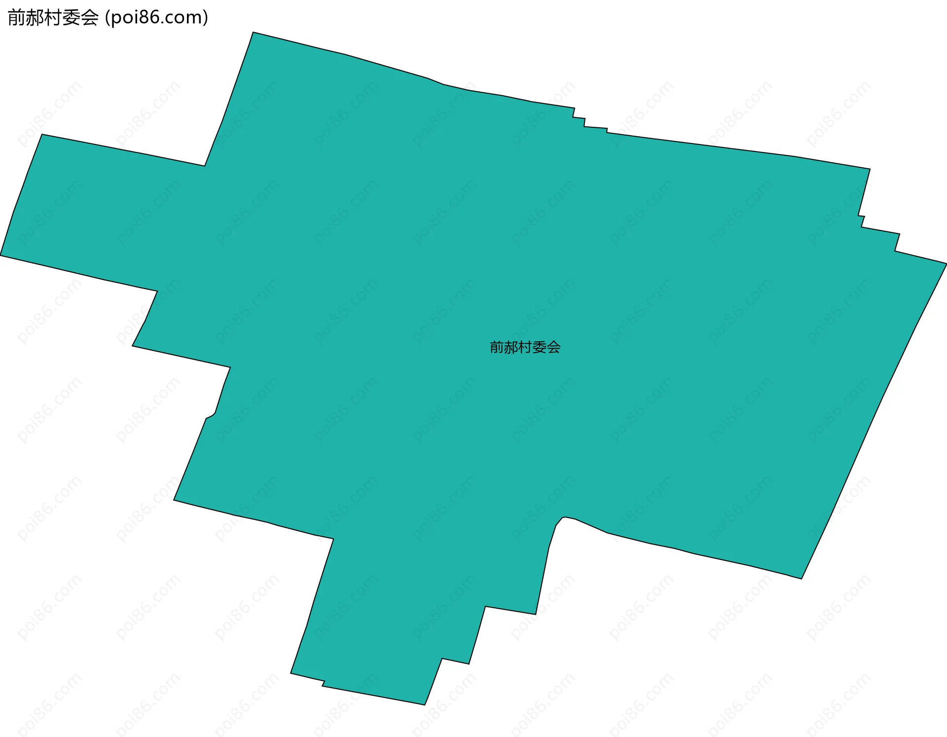 前郝村委会边界地图