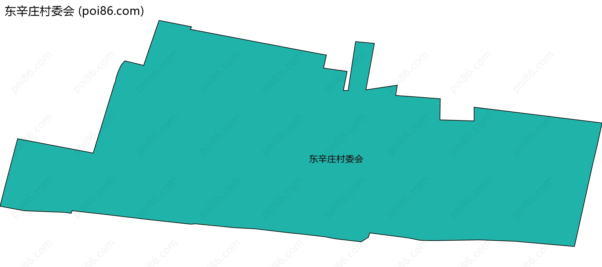 东辛庄村委会边界地图
