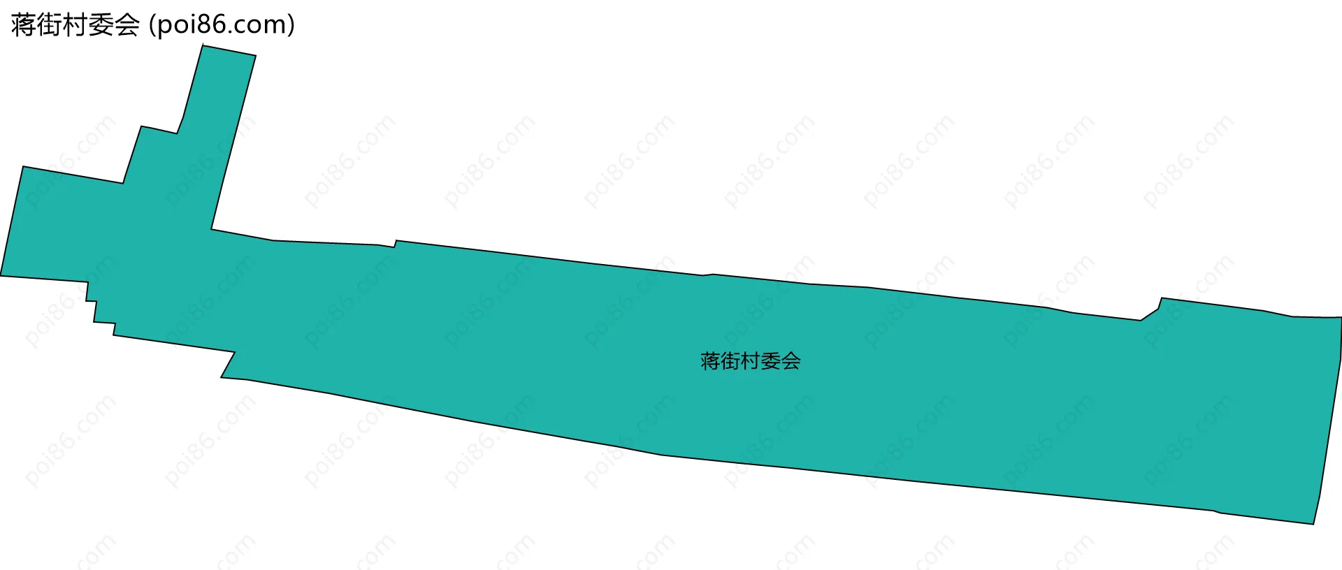 蒋街村委会边界地图