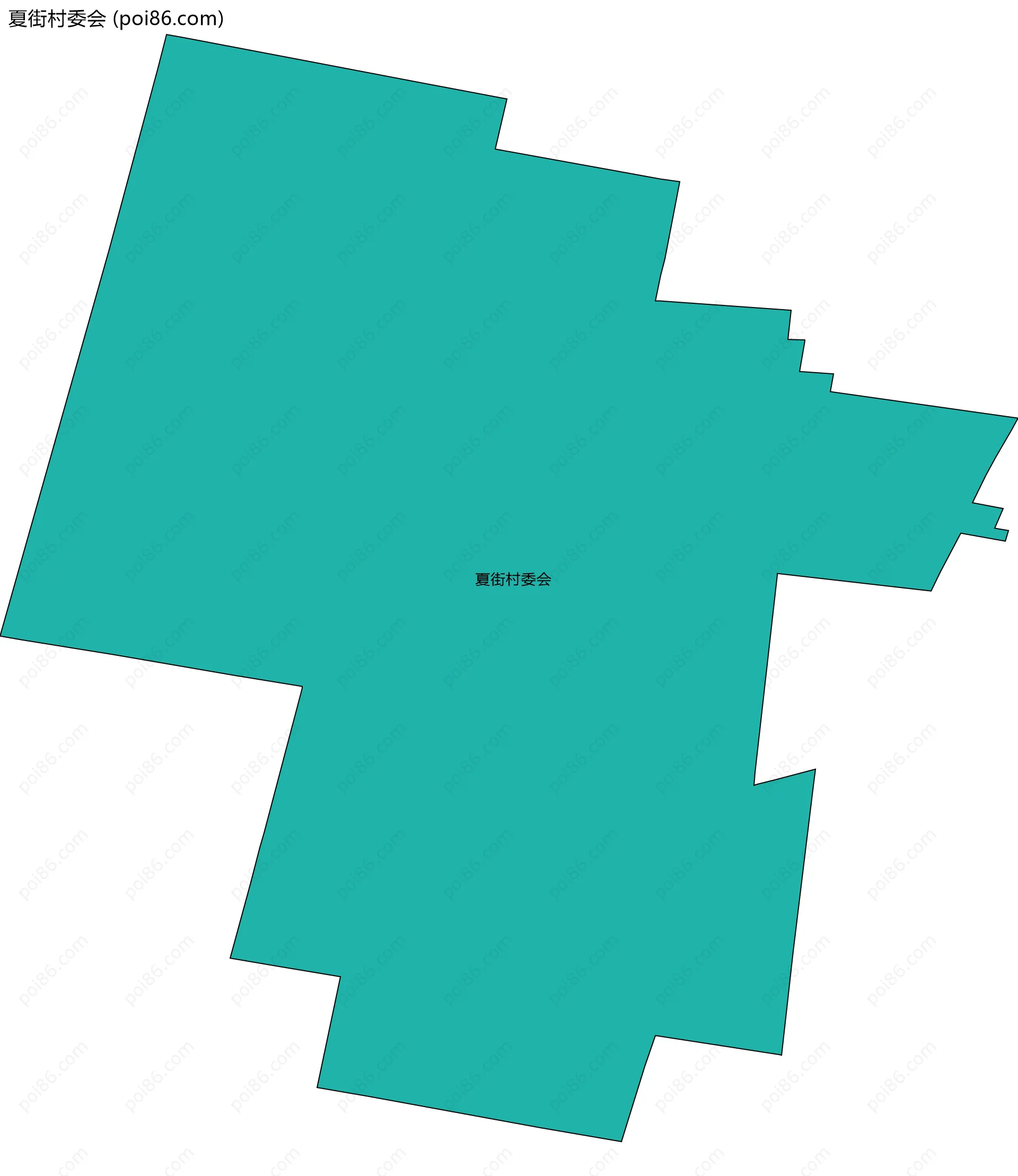 夏街村委会边界地图