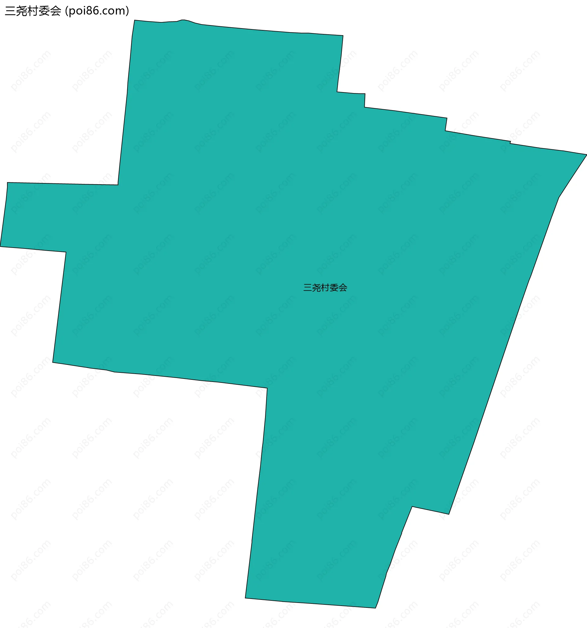 三尧村委会边界地图