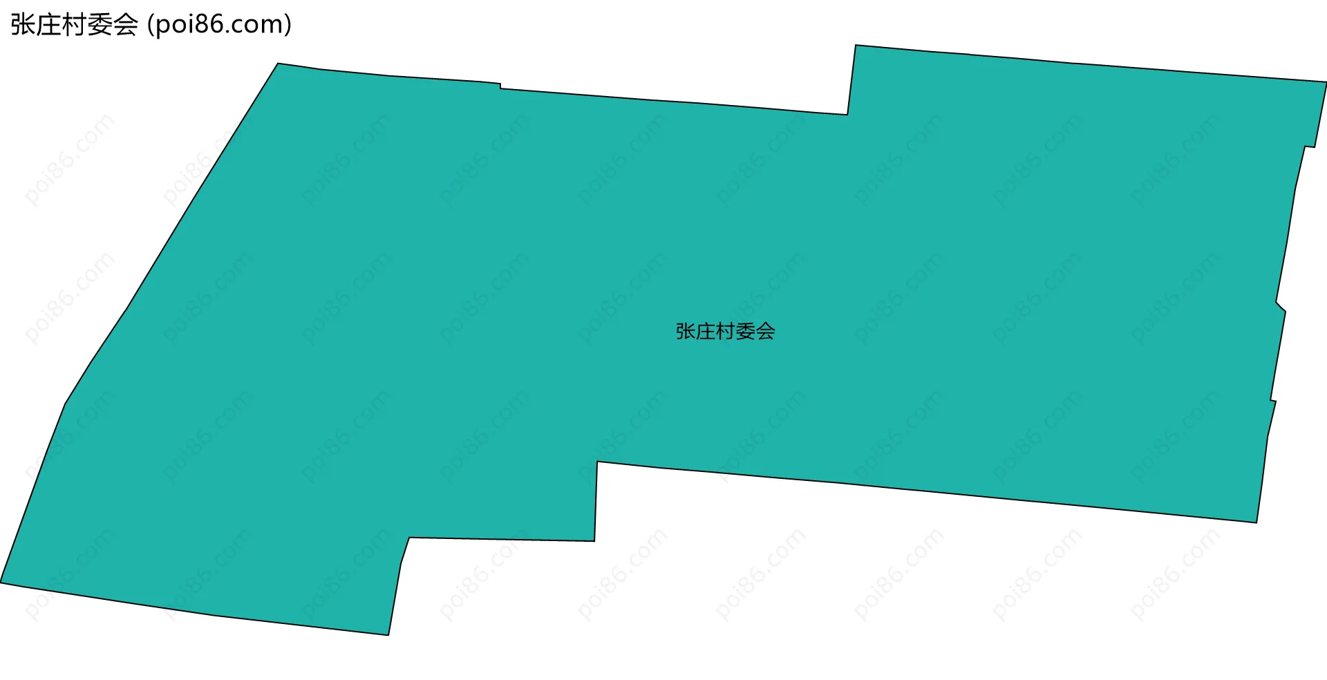 张庄村委会边界地图