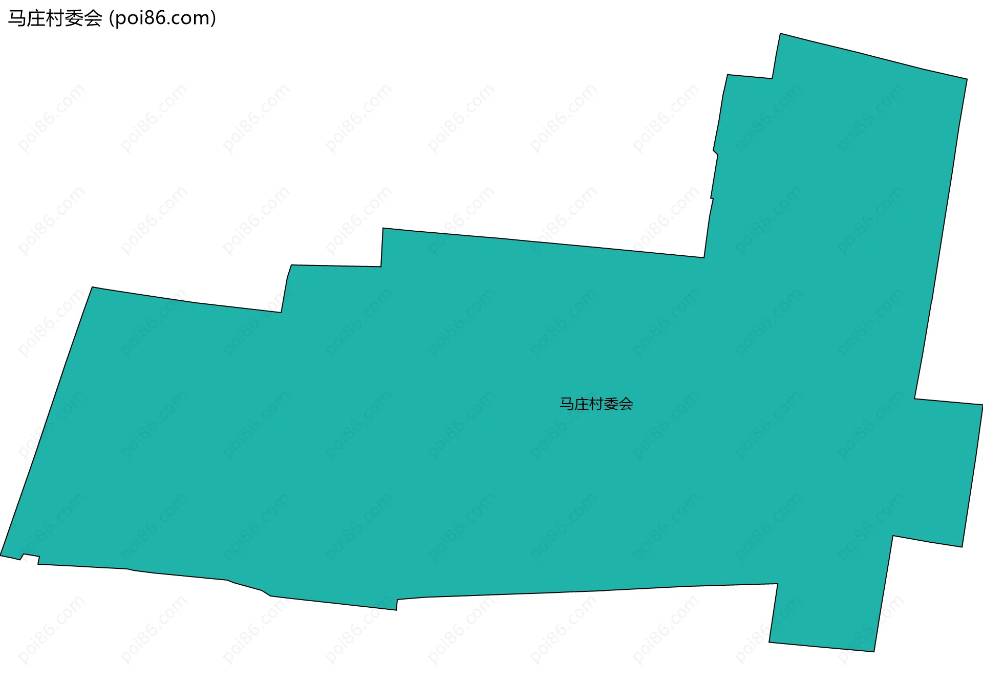 马庄村委会边界地图