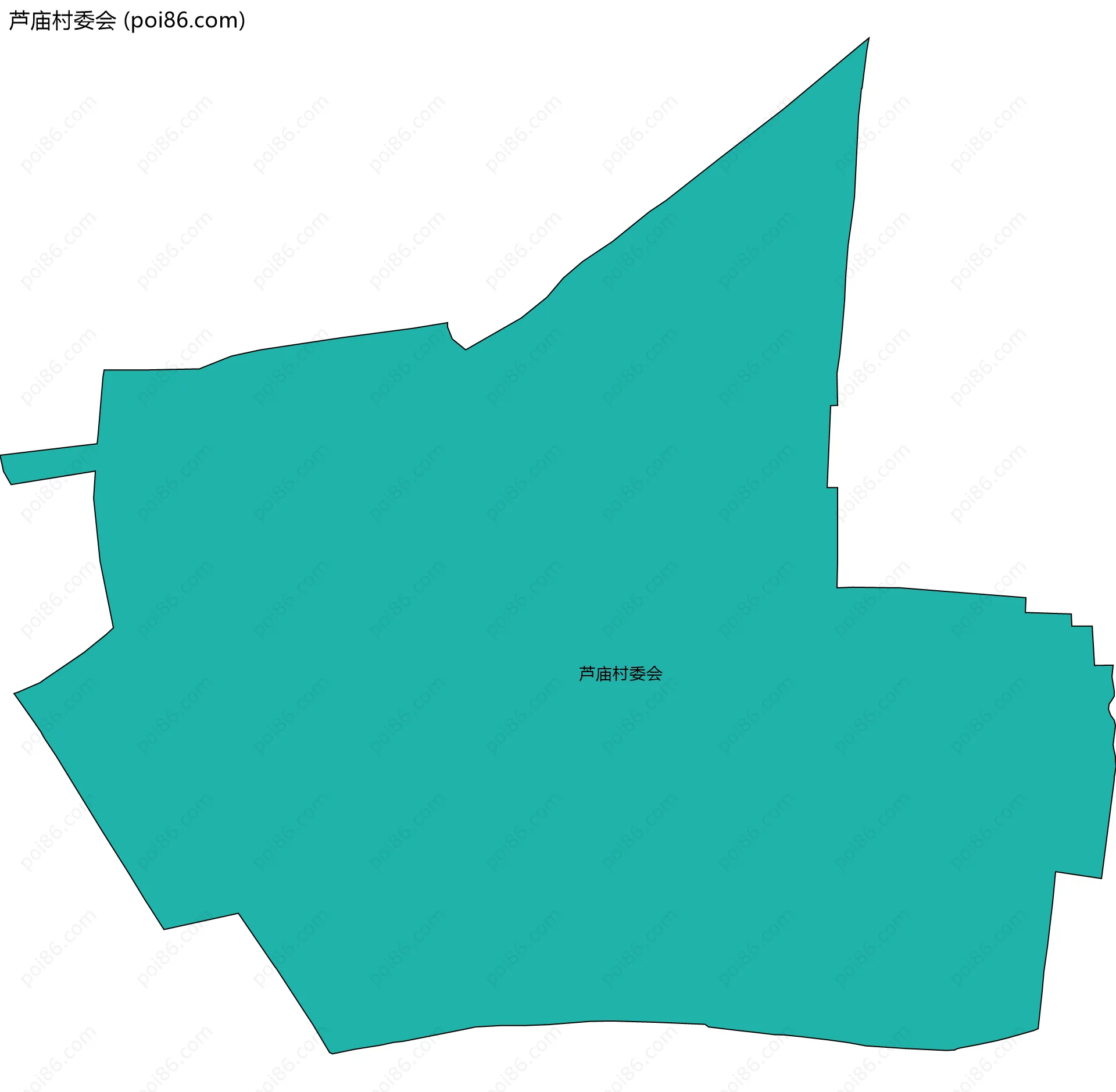 芦庙村委会边界地图