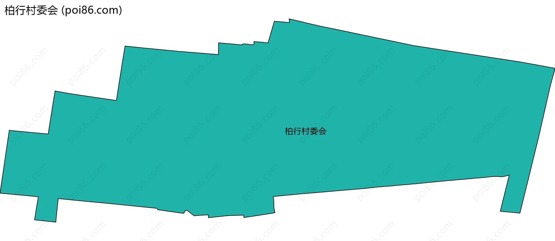 柏行村委会边界地图