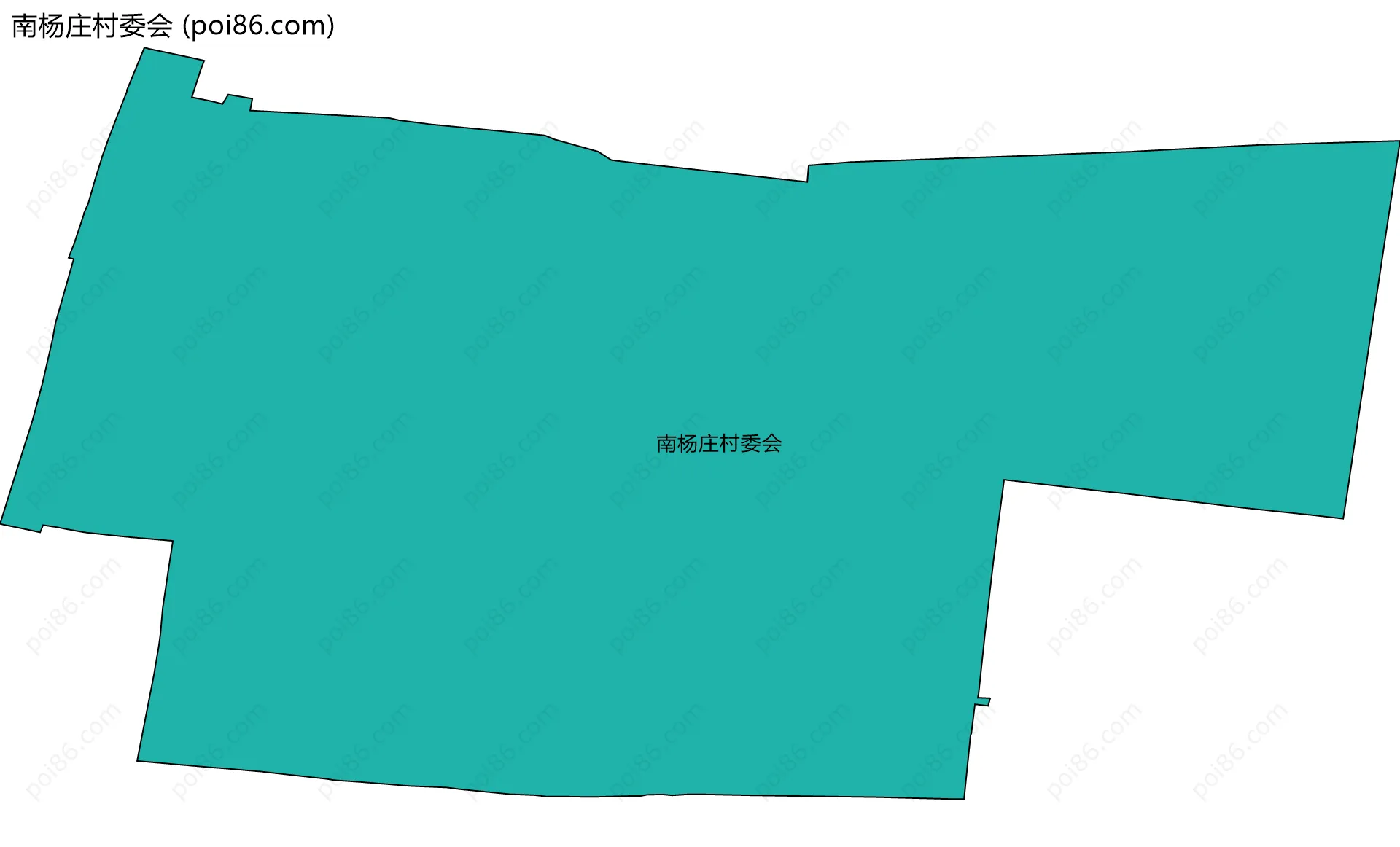 南杨庄村委会边界地图