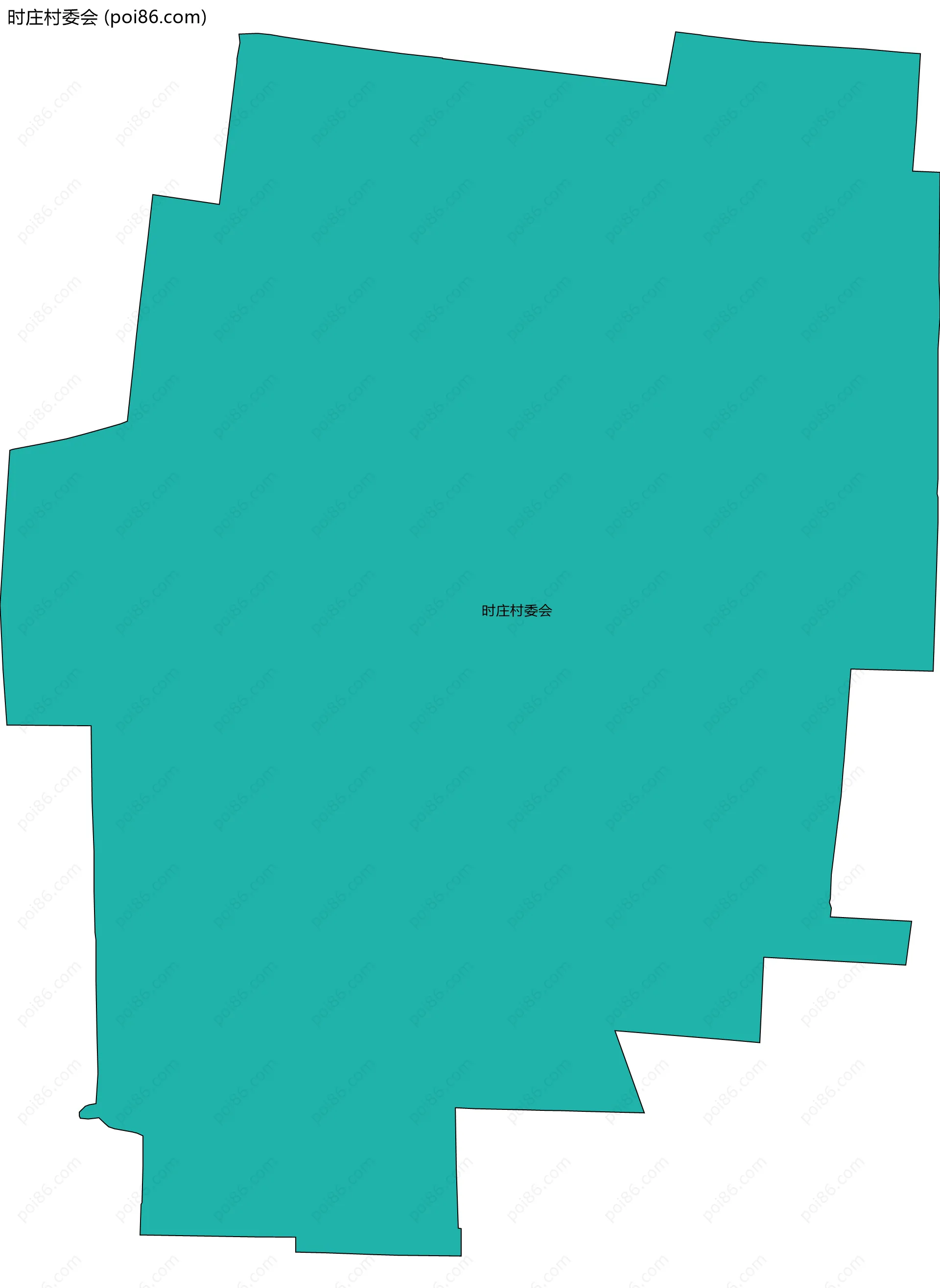 时庄村委会边界地图