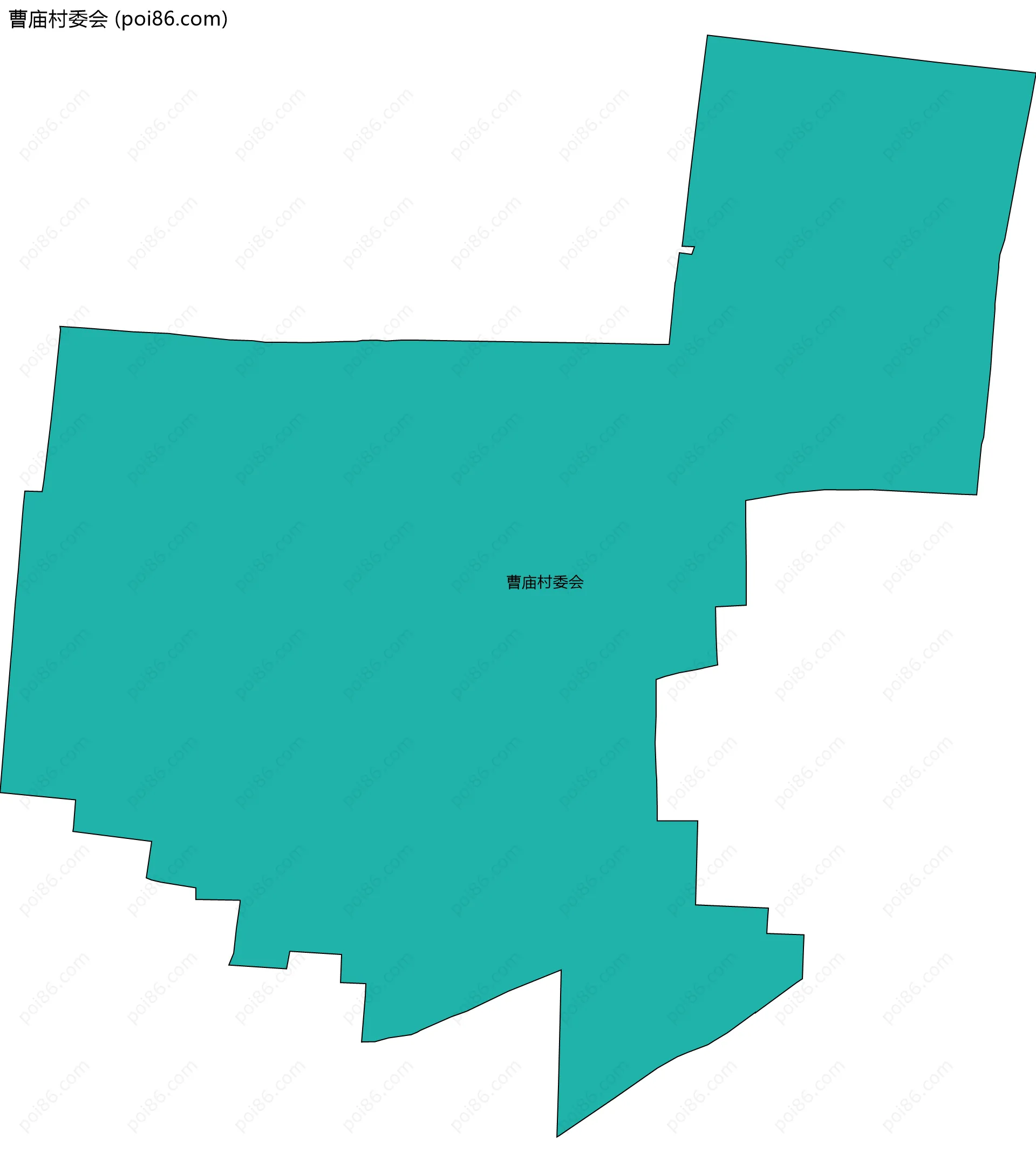 曹庙村委会边界地图