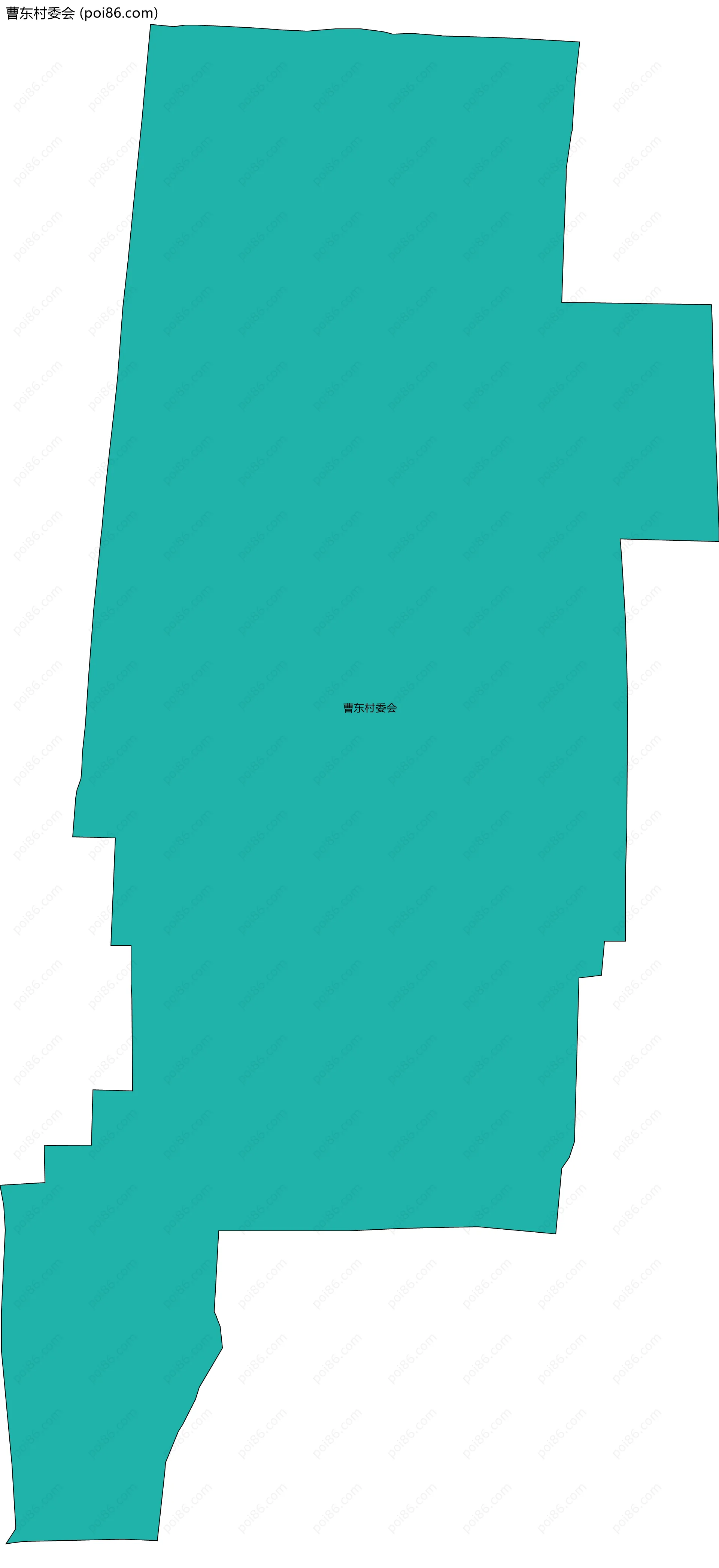 曹东村委会边界地图