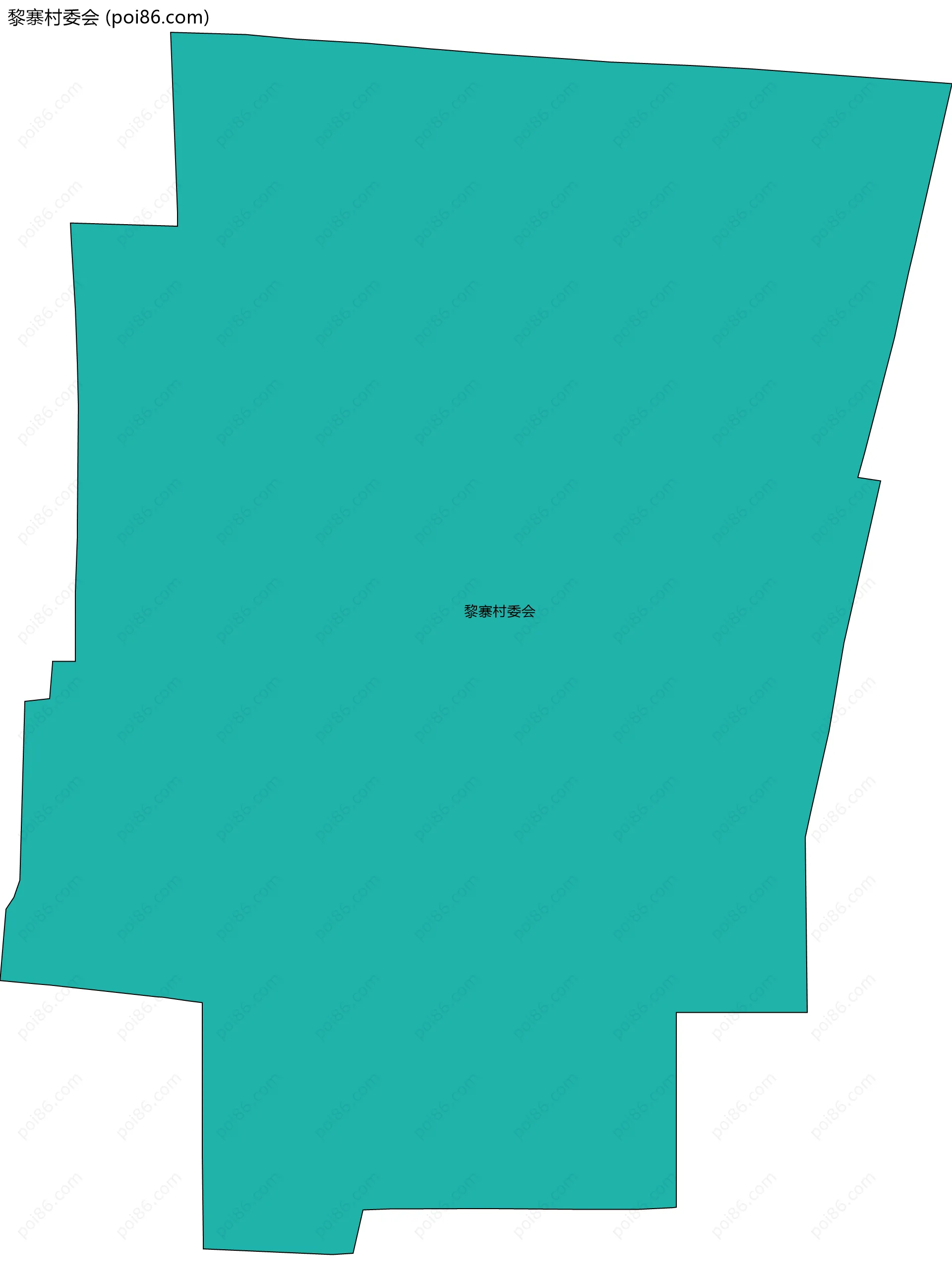 黎寨村委会边界地图