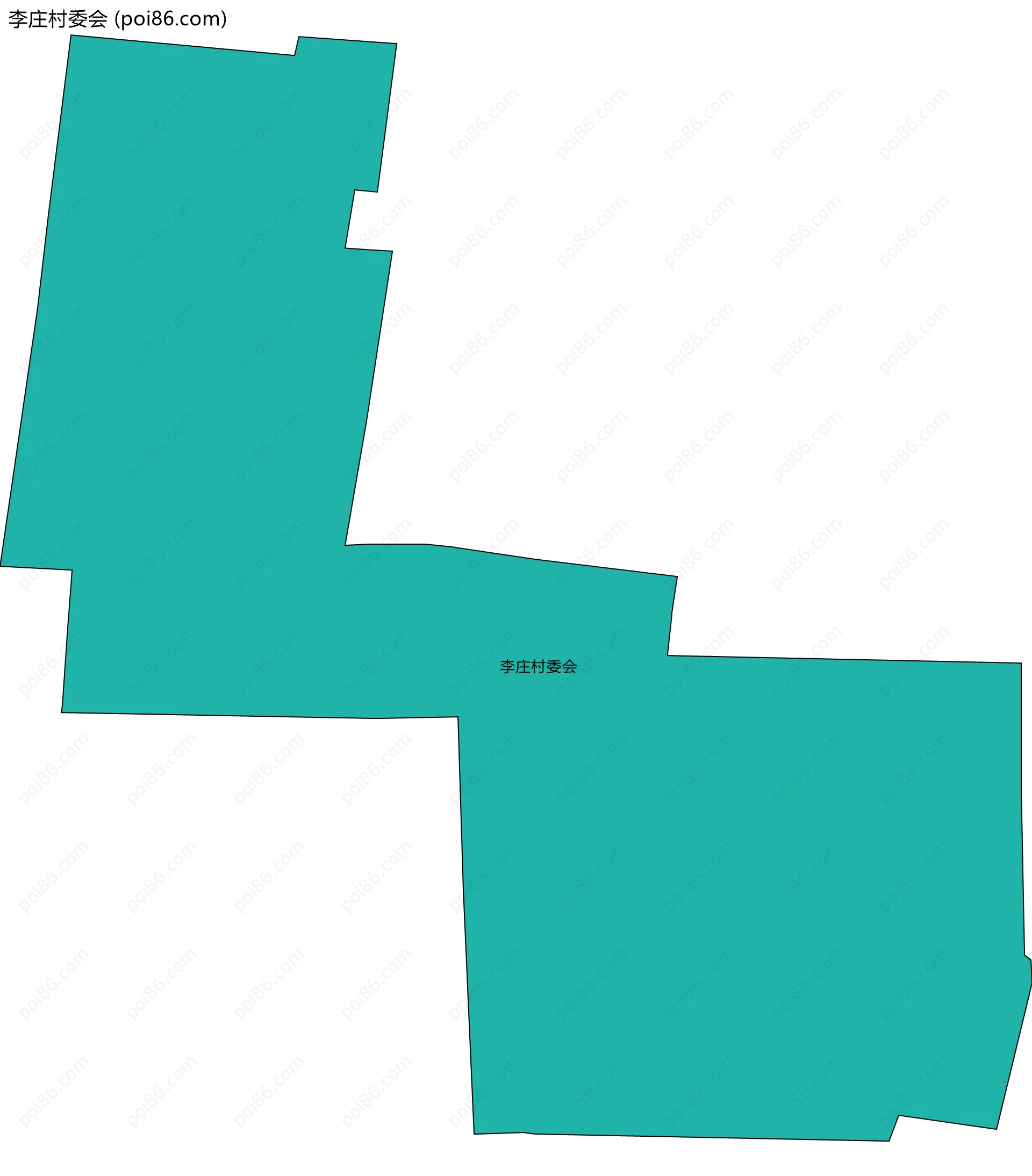 李庄村委会边界地图