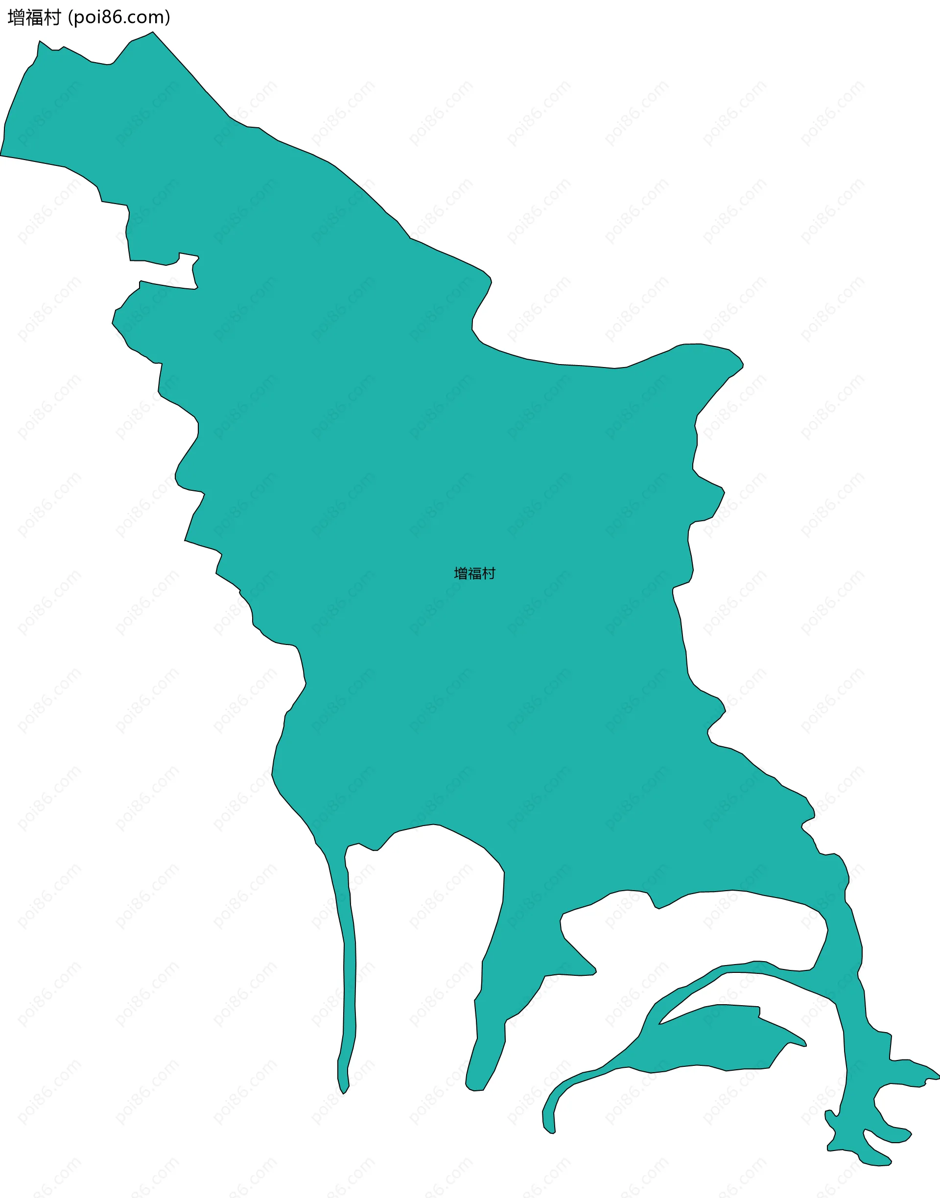 增福村边界地图
