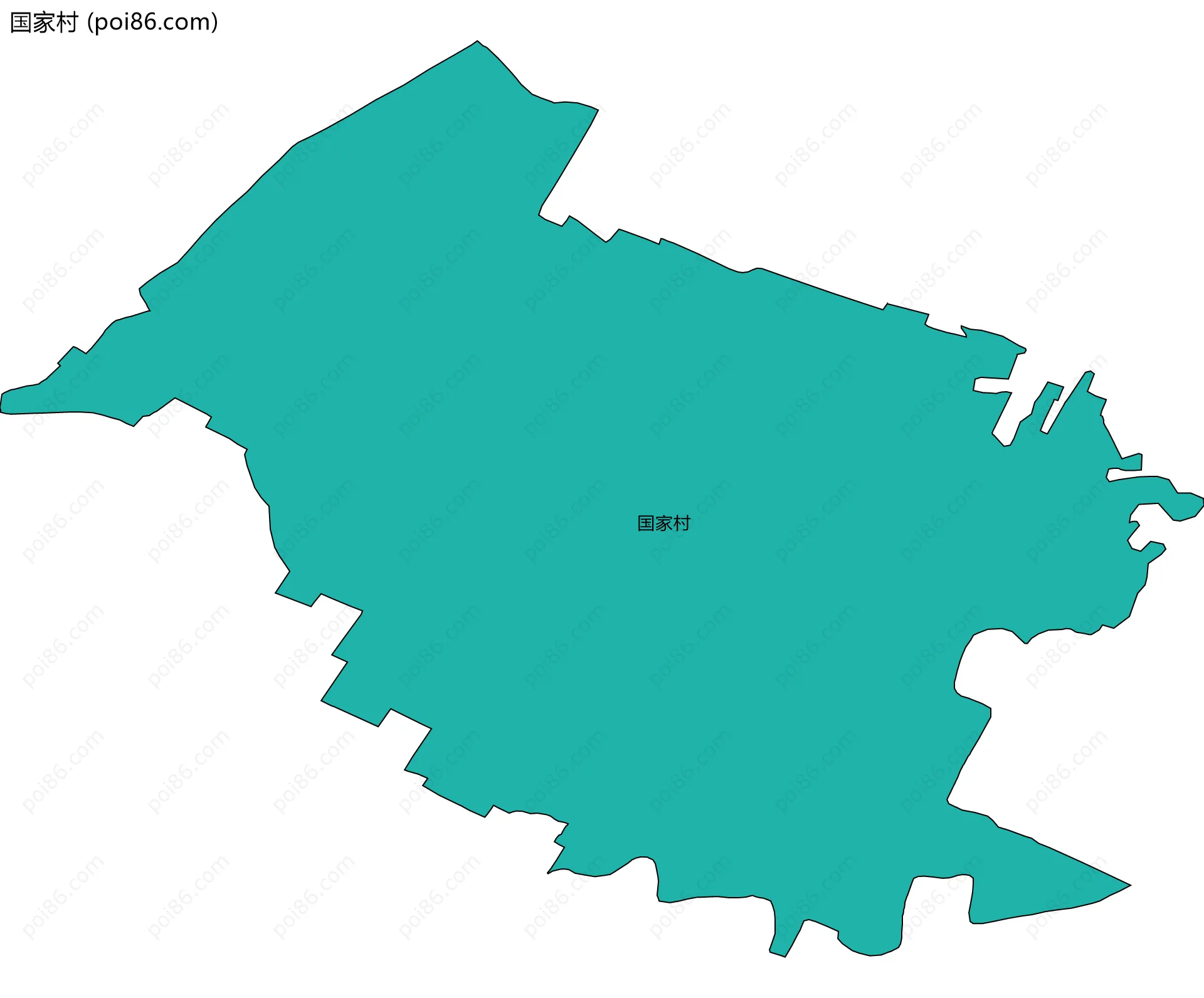 国家村边界地图