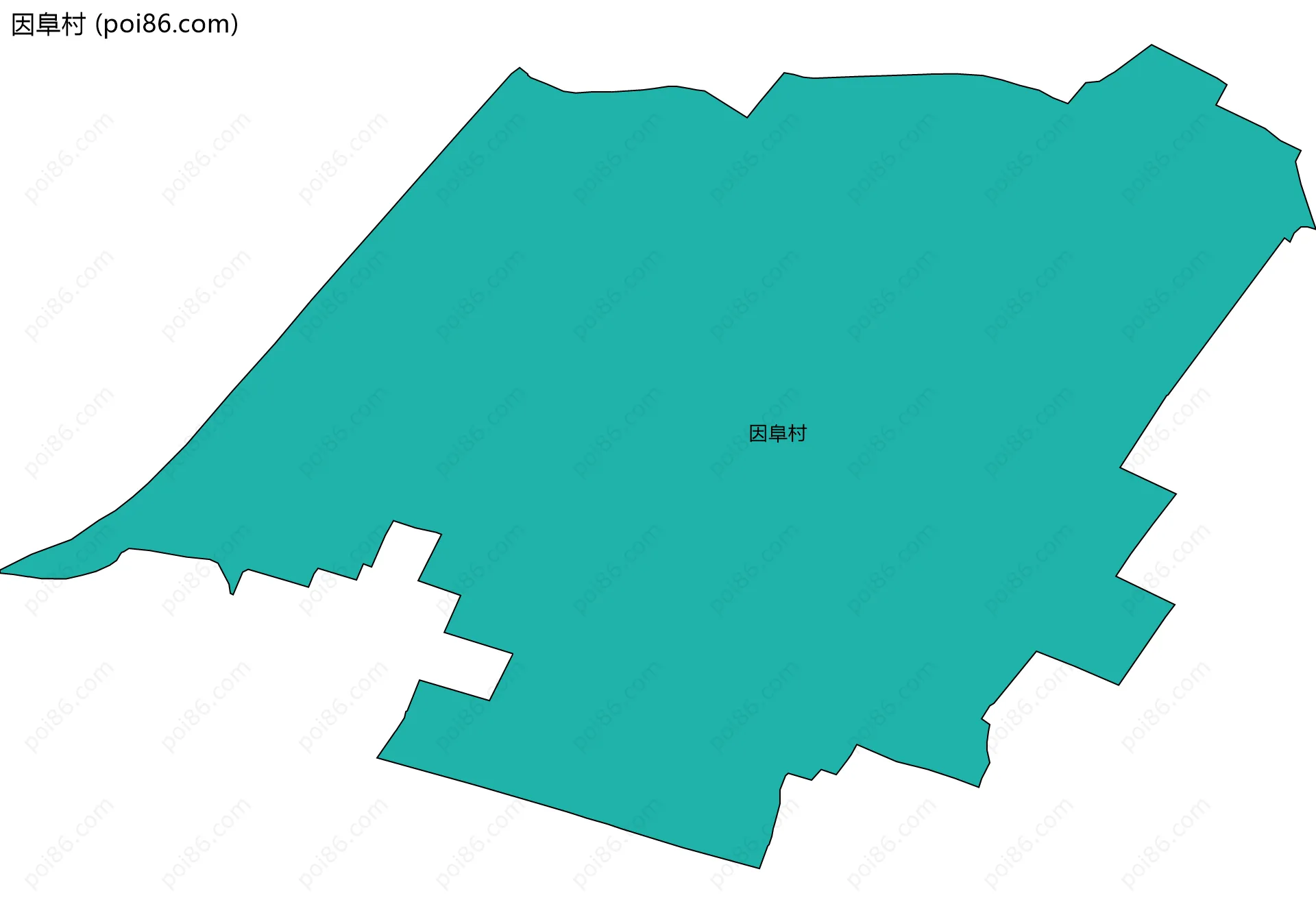 因阜村边界地图