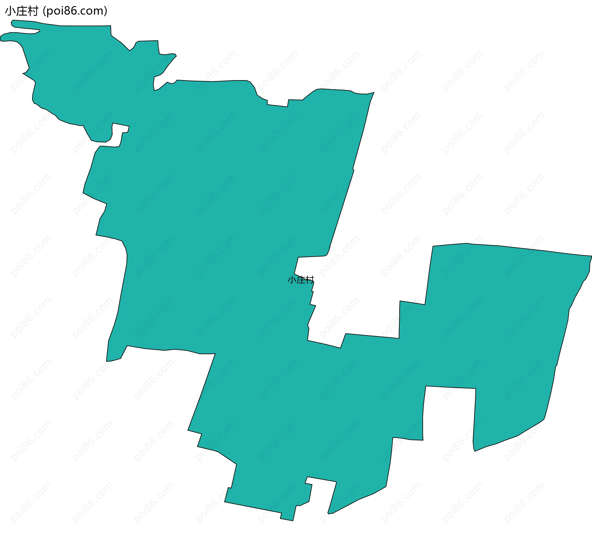 小庄村边界地图