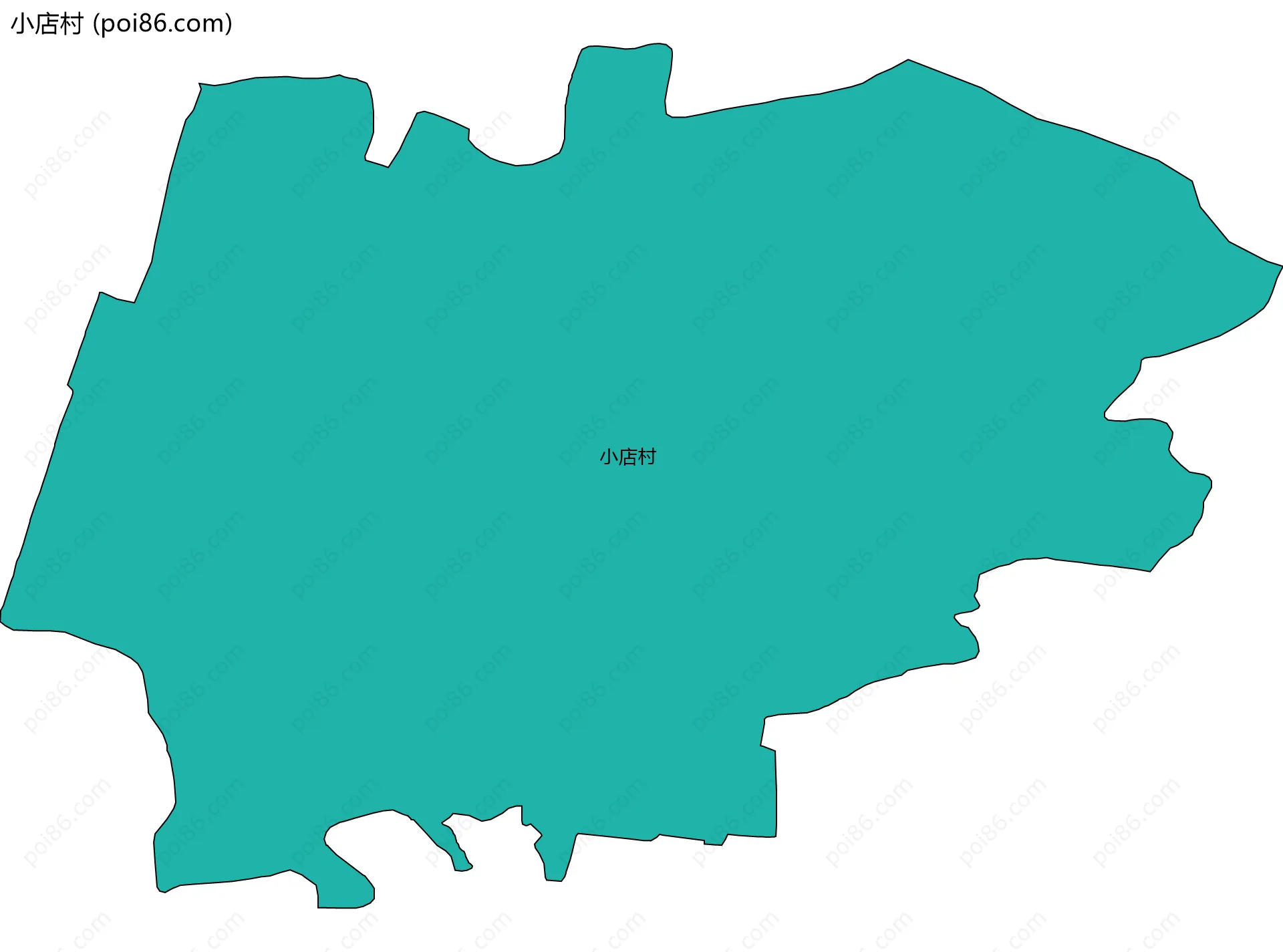小店村边界地图