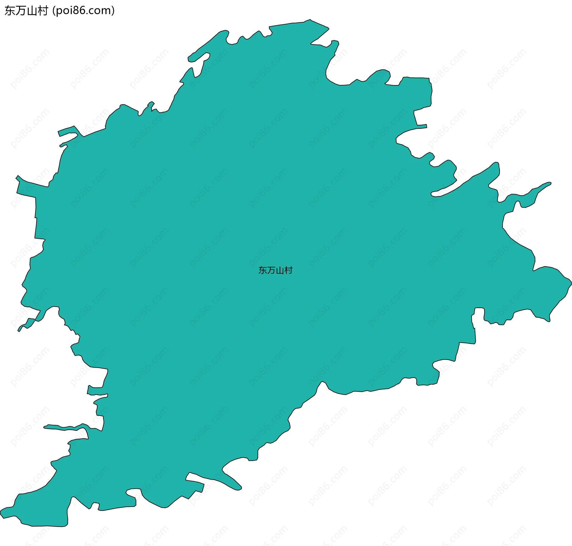 东万山村边界地图