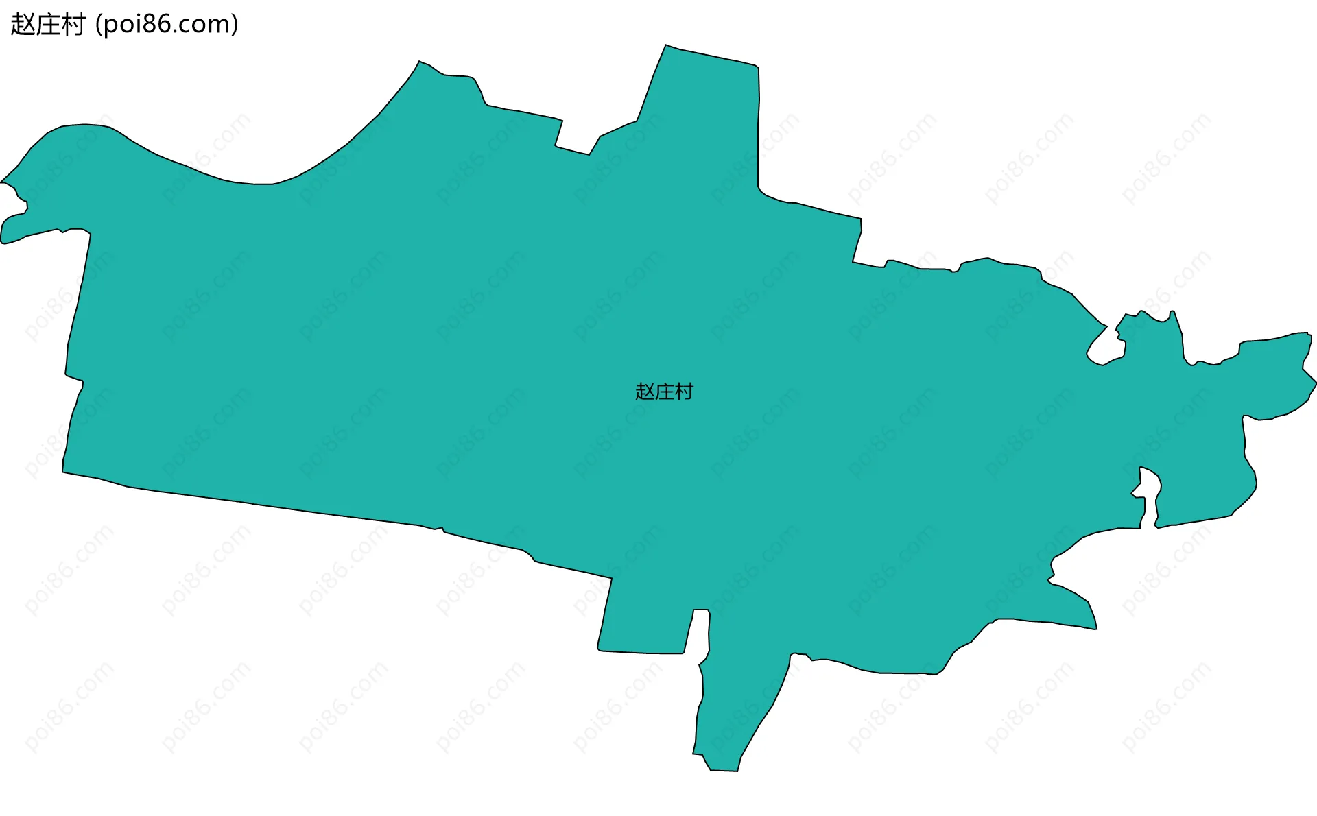 赵庄村边界地图