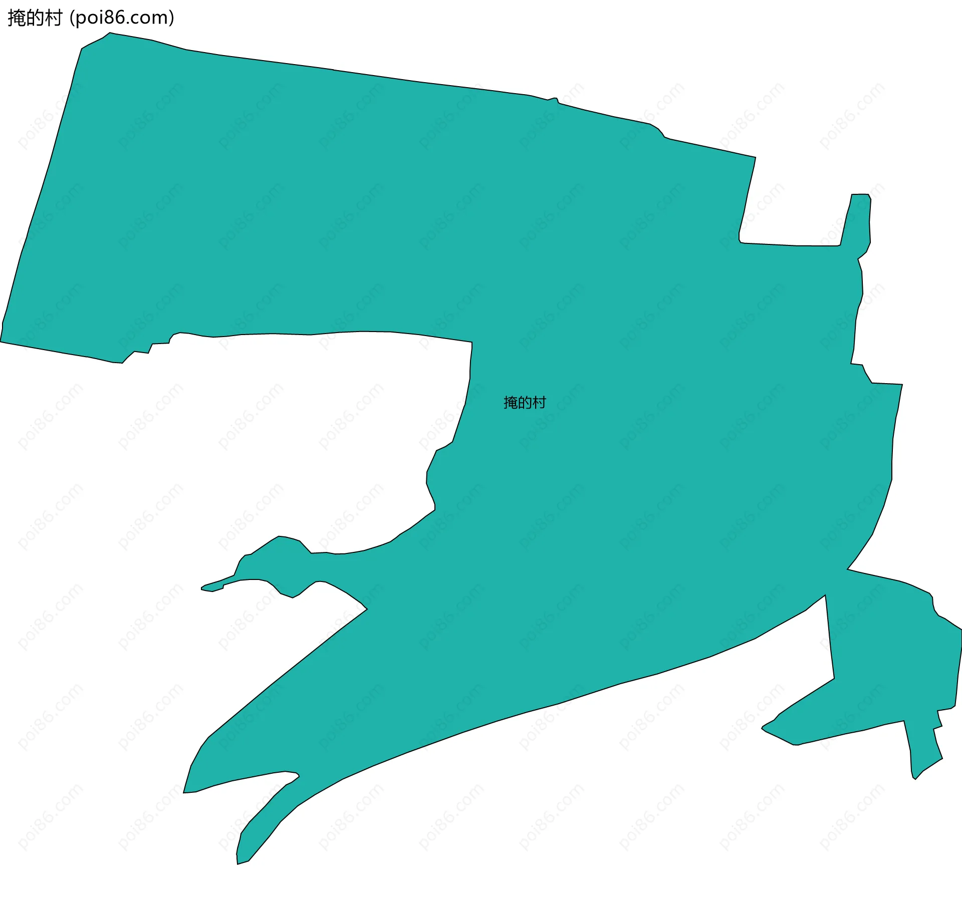 掩的村边界地图