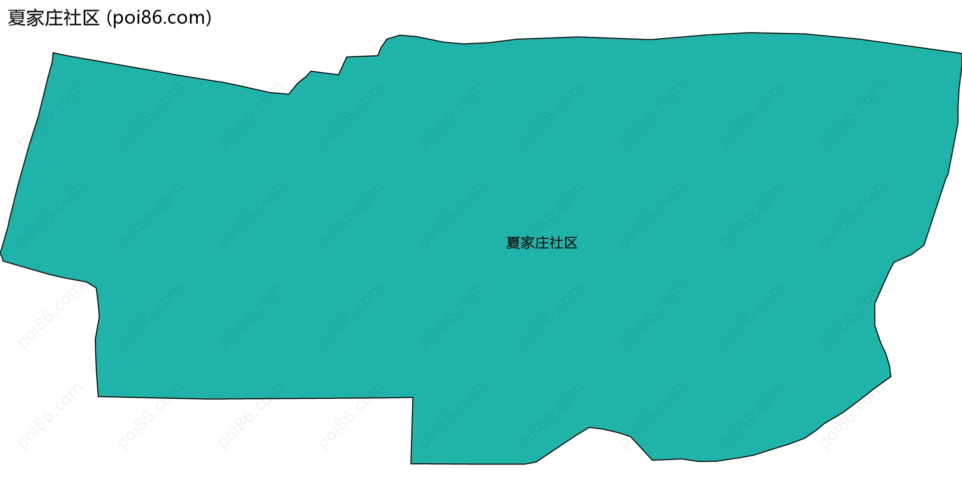 夏家庄社区边界地图