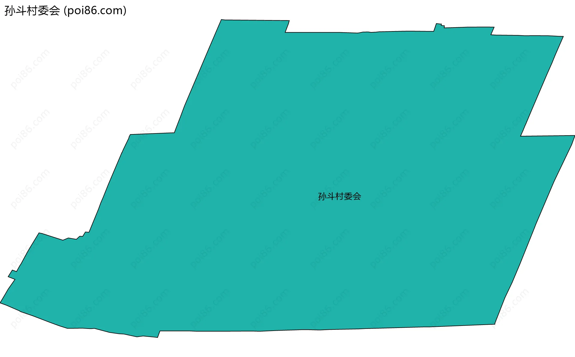 孙斗村委会边界地图