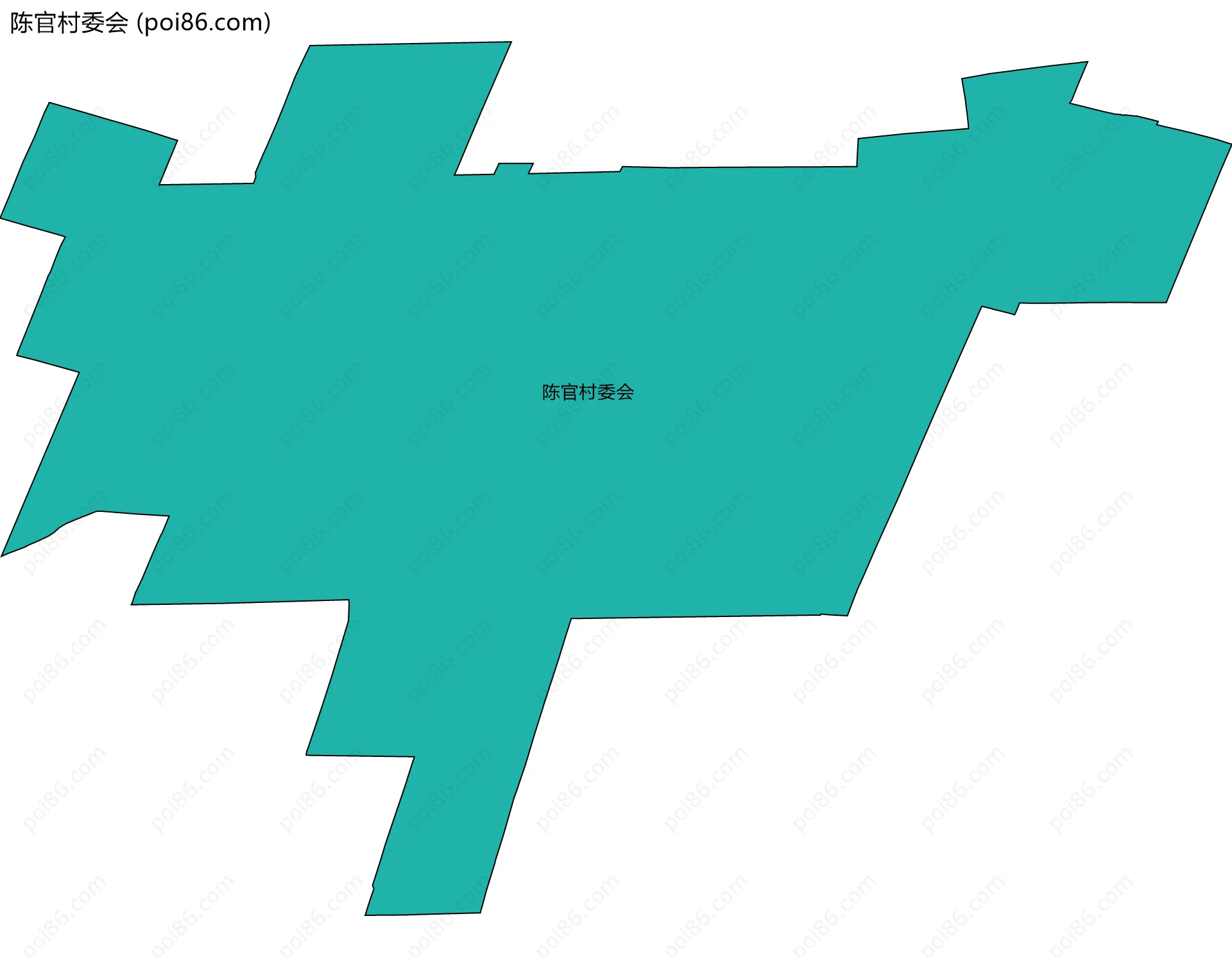 陈官村委会边界地图
