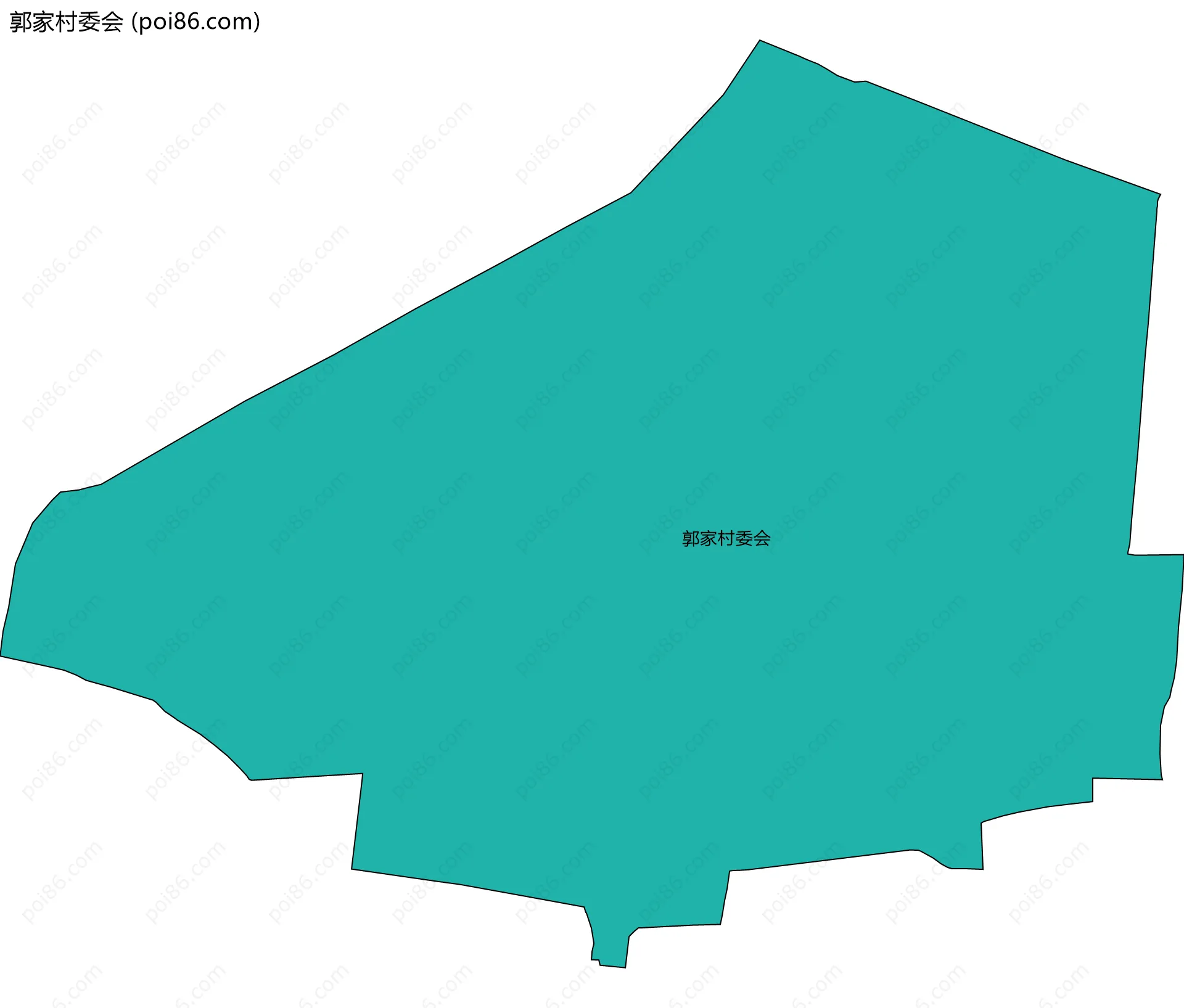 郭家村委会边界地图