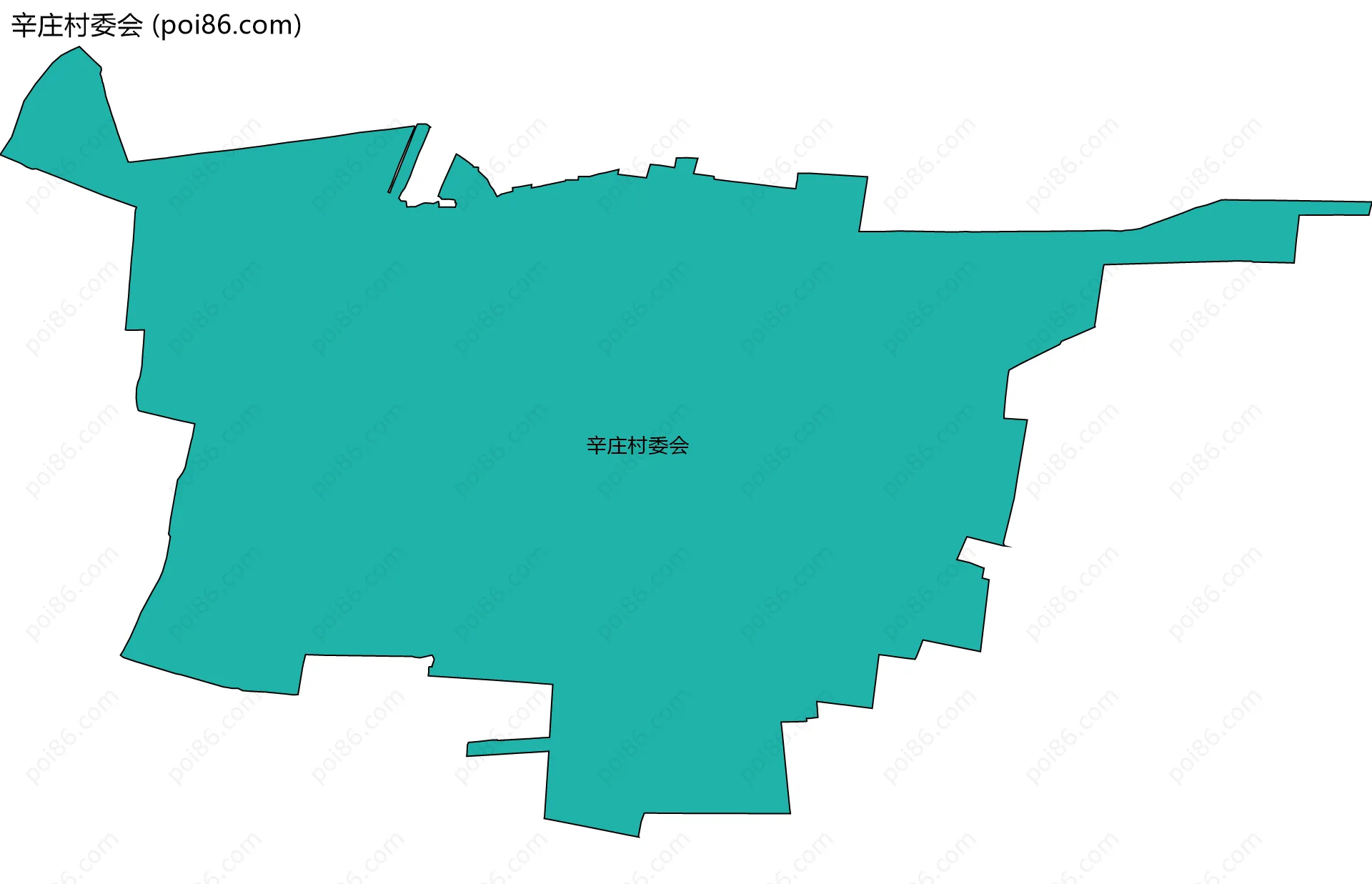 辛庄村委会边界地图