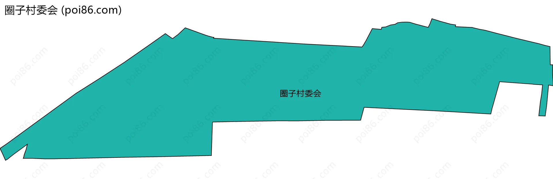 圈子村委会边界地图