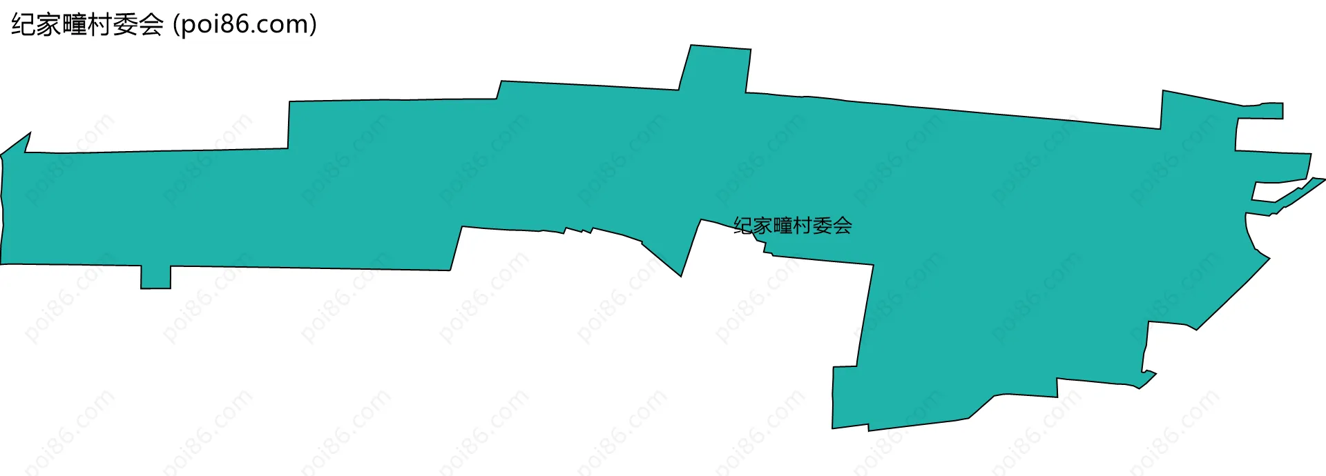 纪家疃村委会边界地图