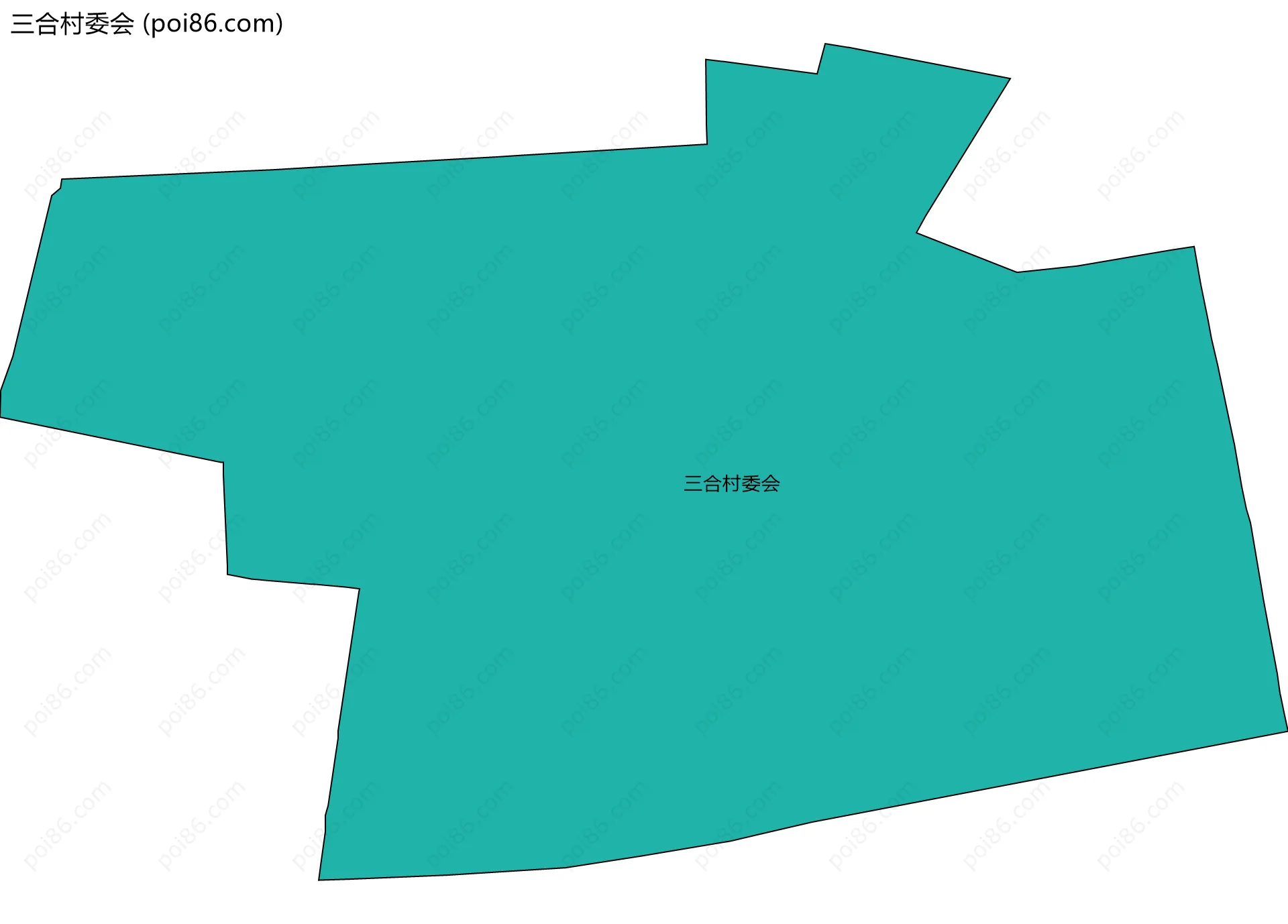 三合村委会边界地图
