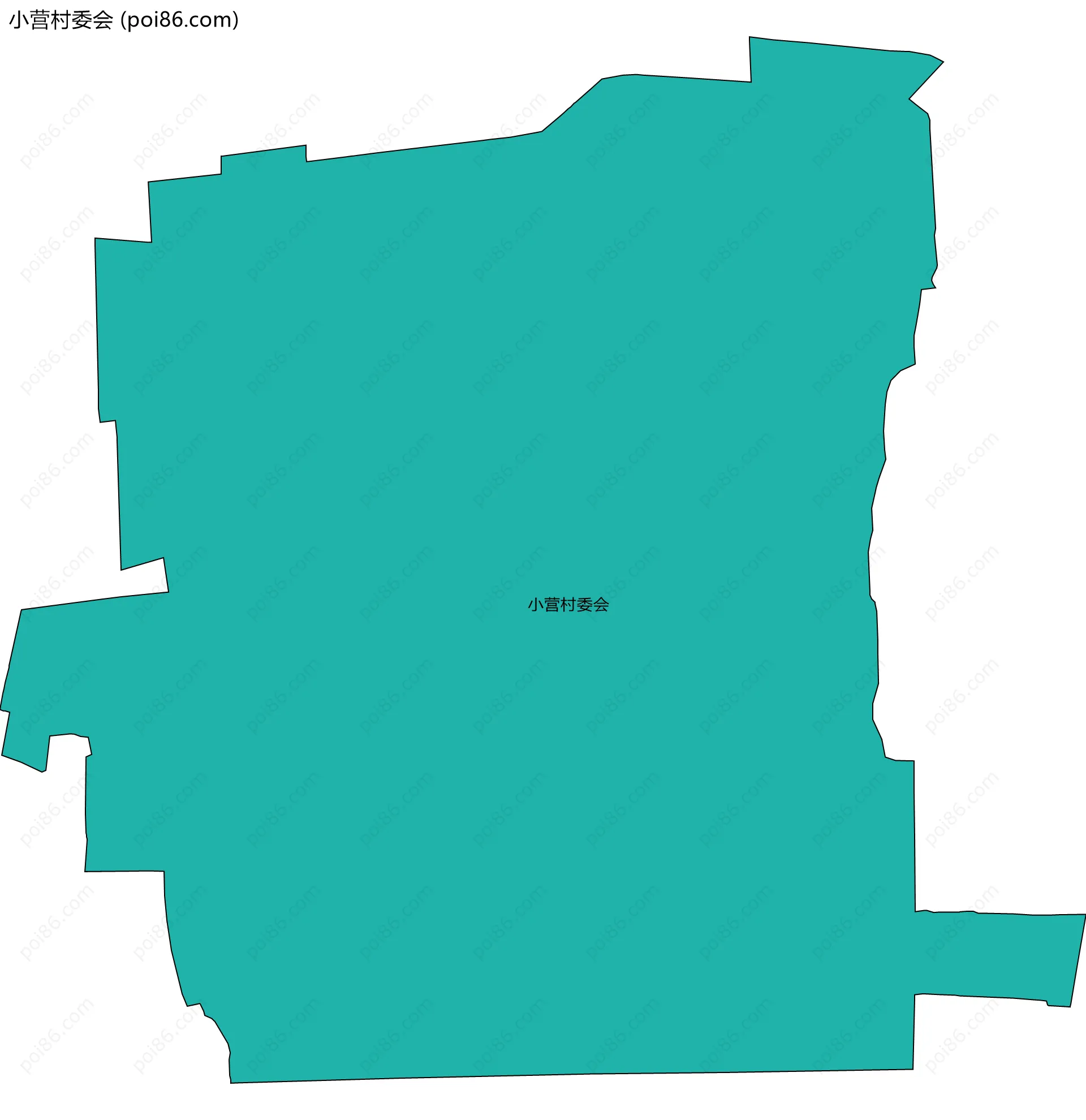 小营村委会边界地图