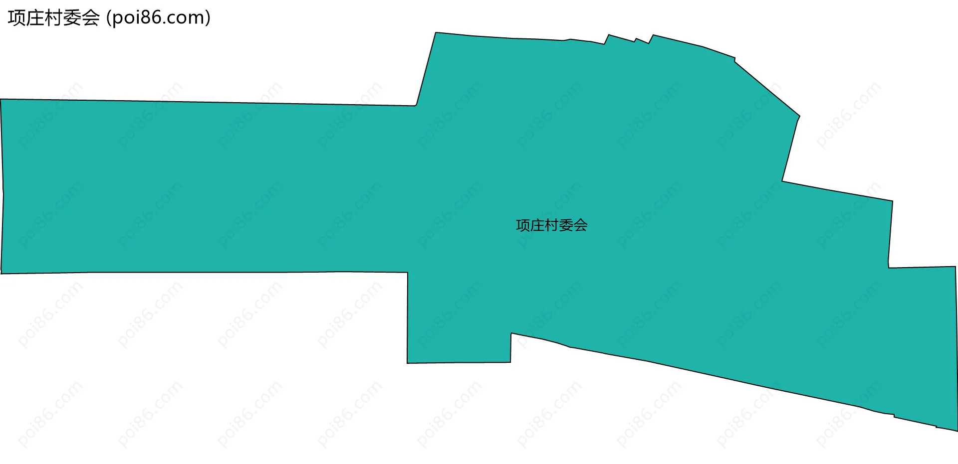 项庄村委会边界地图