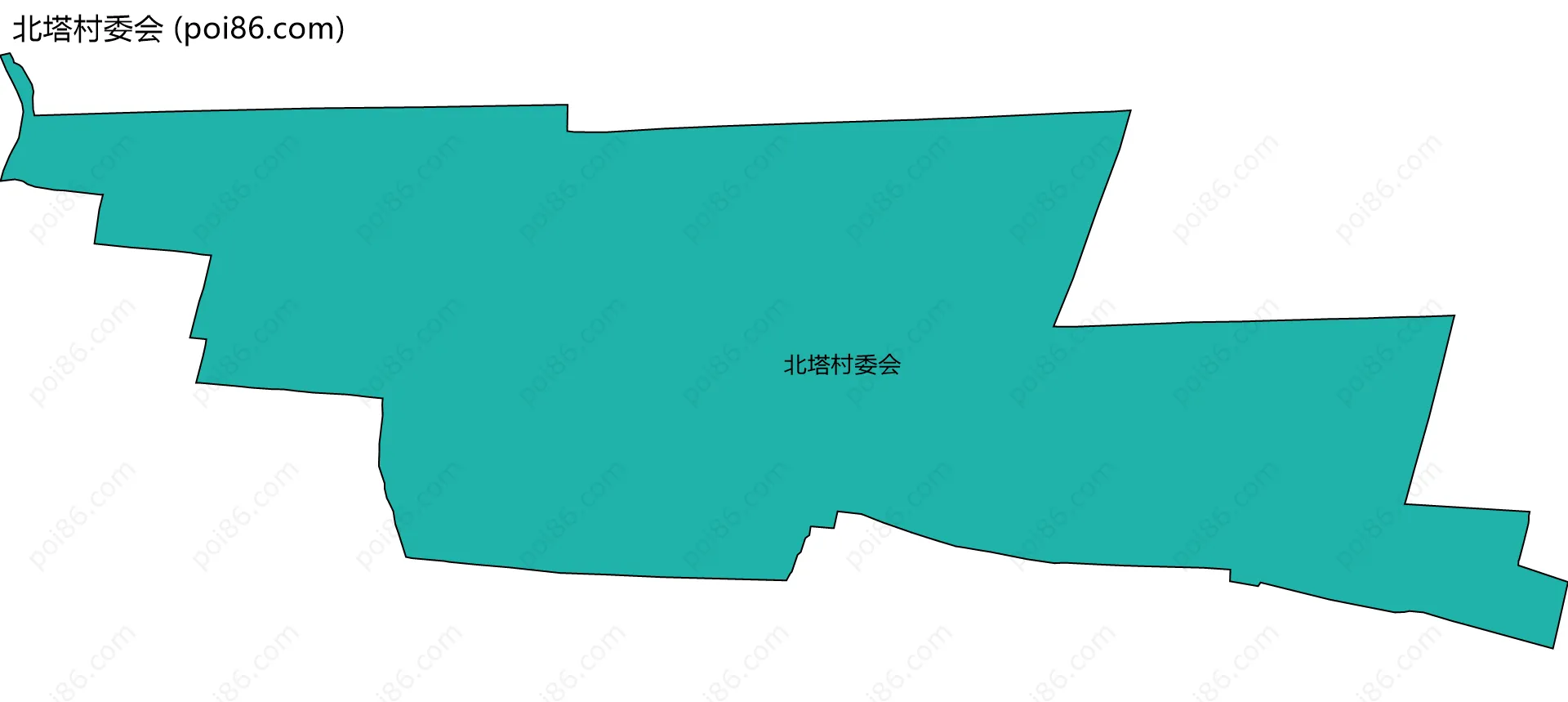 北塔村委会边界地图